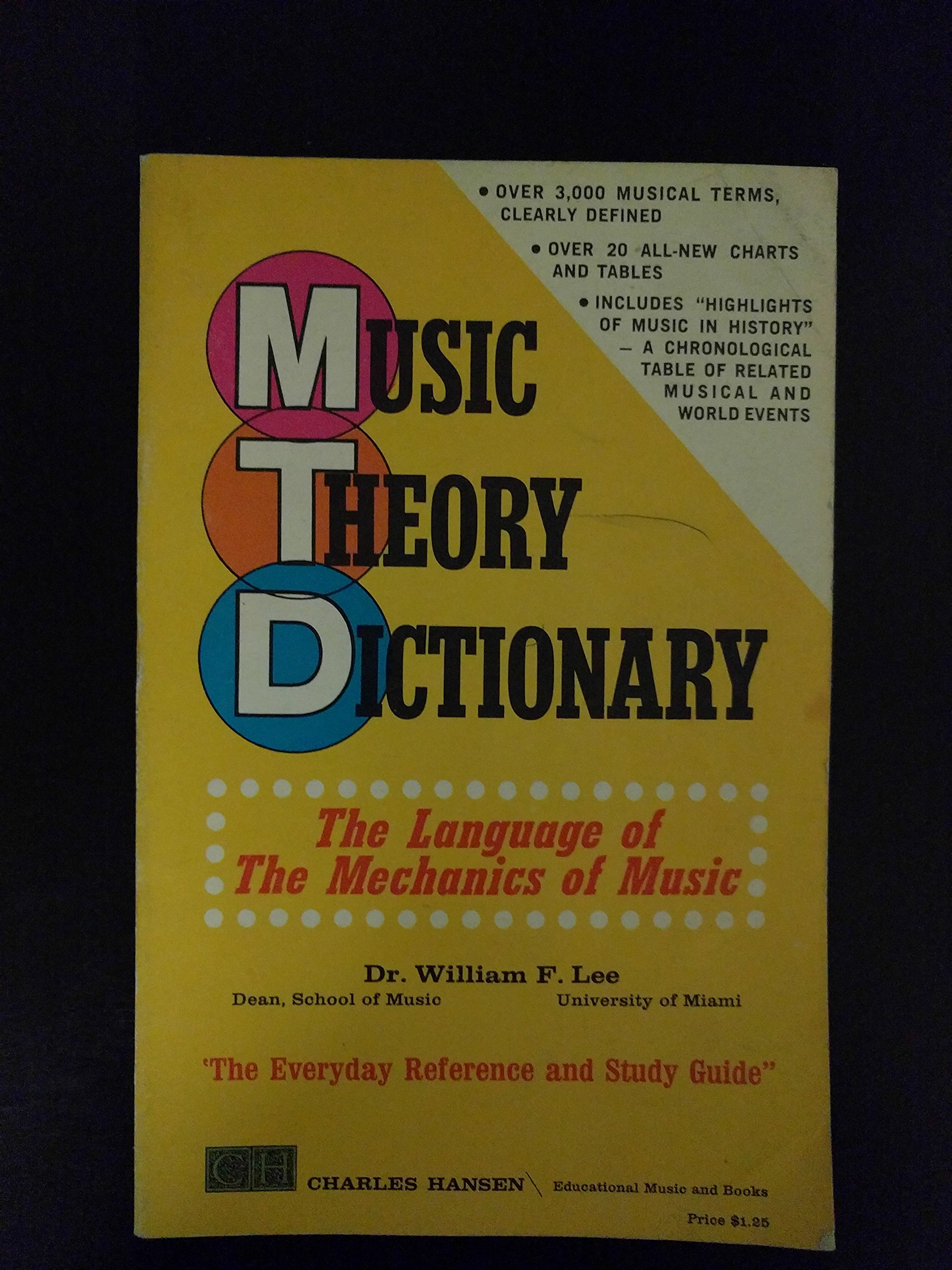Music Theory Dictionary: The Language of the Mechanics of Music