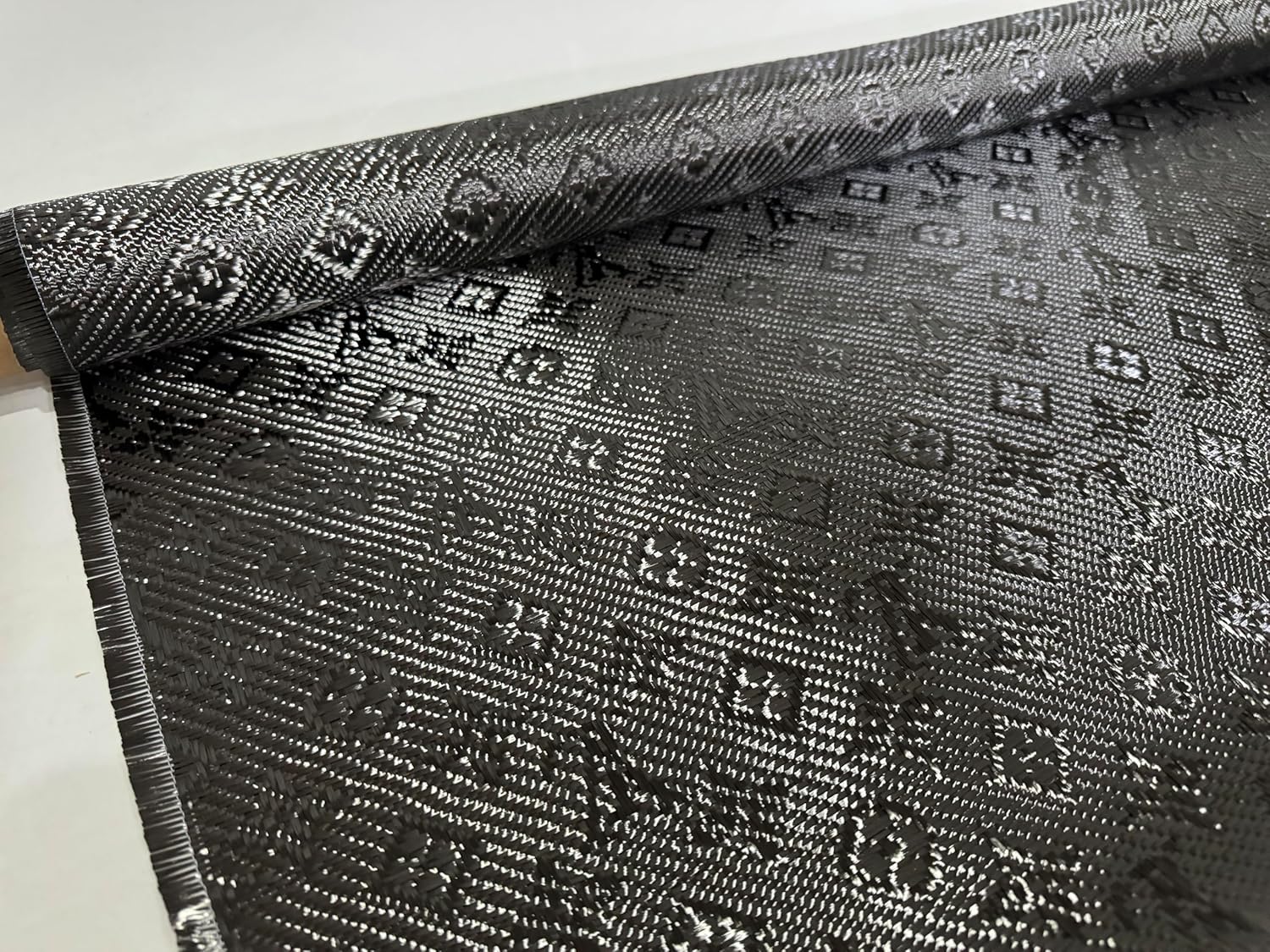 3K 240gsm Jacquard Carbon Fiber Fabric 39" x 19.6"