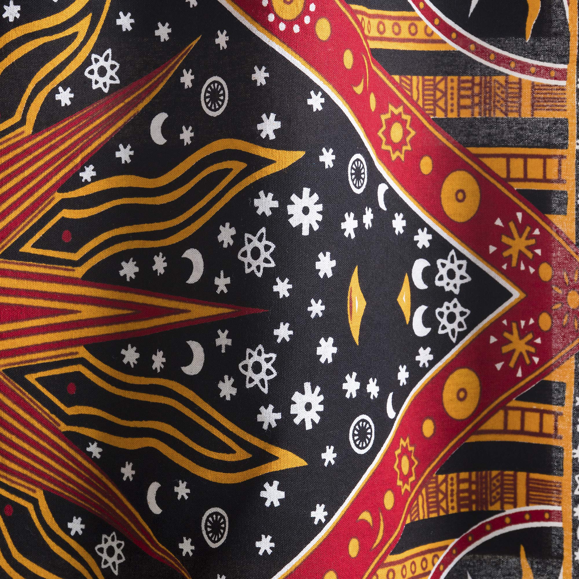 Popular Handicrafts Indian Burning Sun Hippie Mandala Kitchen Window Curtains - Image 2