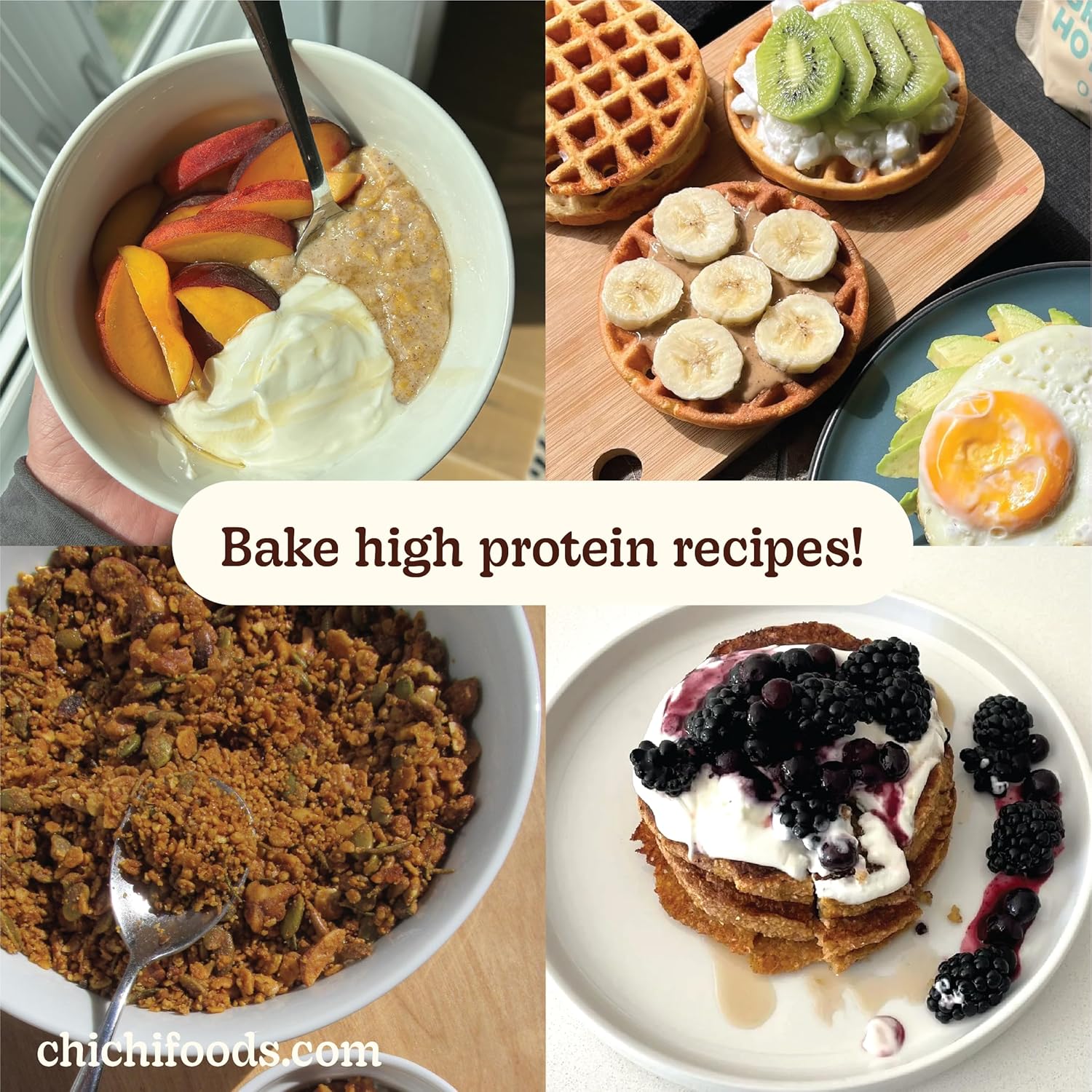 High Protein Hot Cereal Made with Chickpeas (Variety 4 Pack)