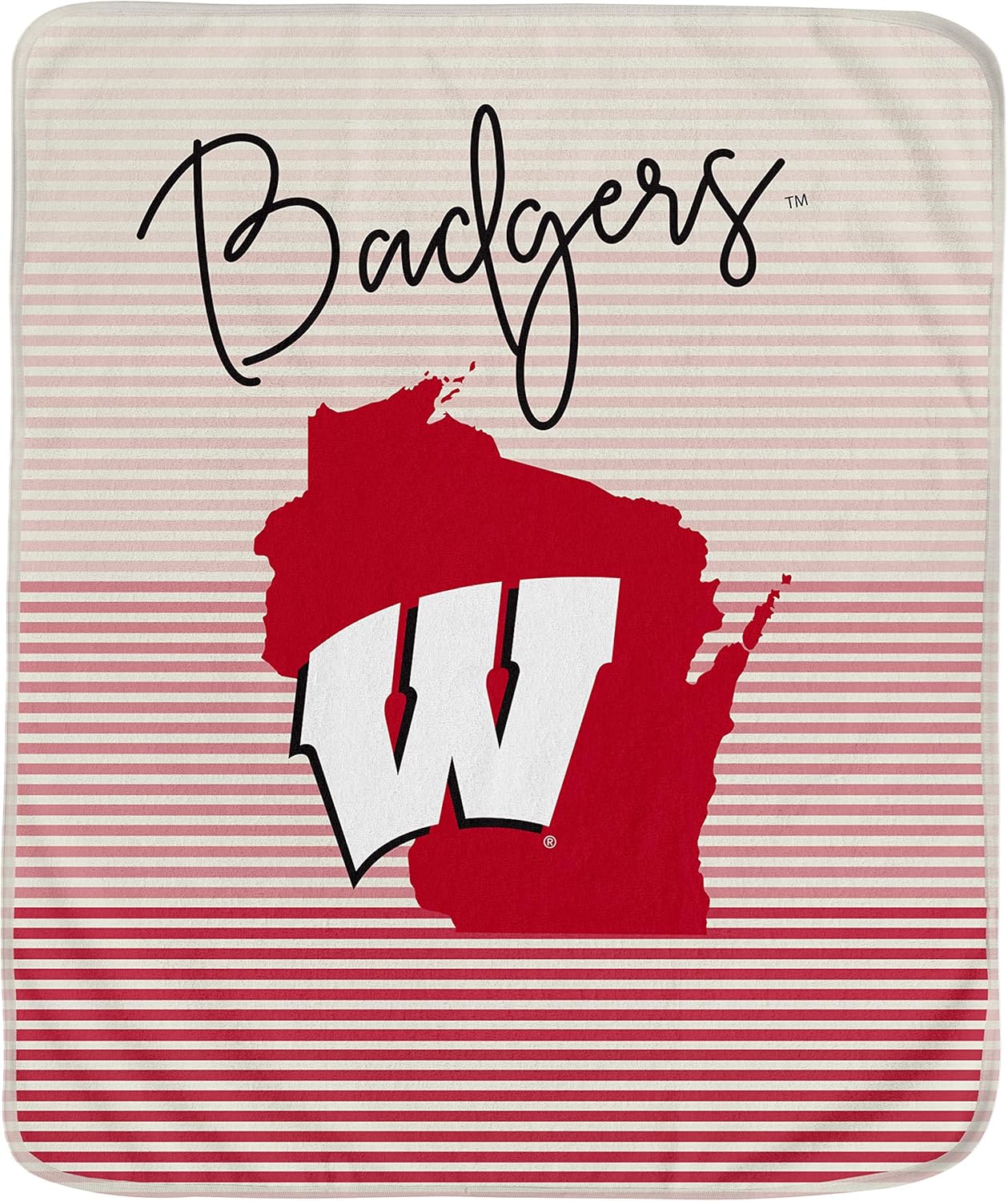 Pegasus Sports Officially Licensed NCAA State Stripe Blanket, 60" x 70"