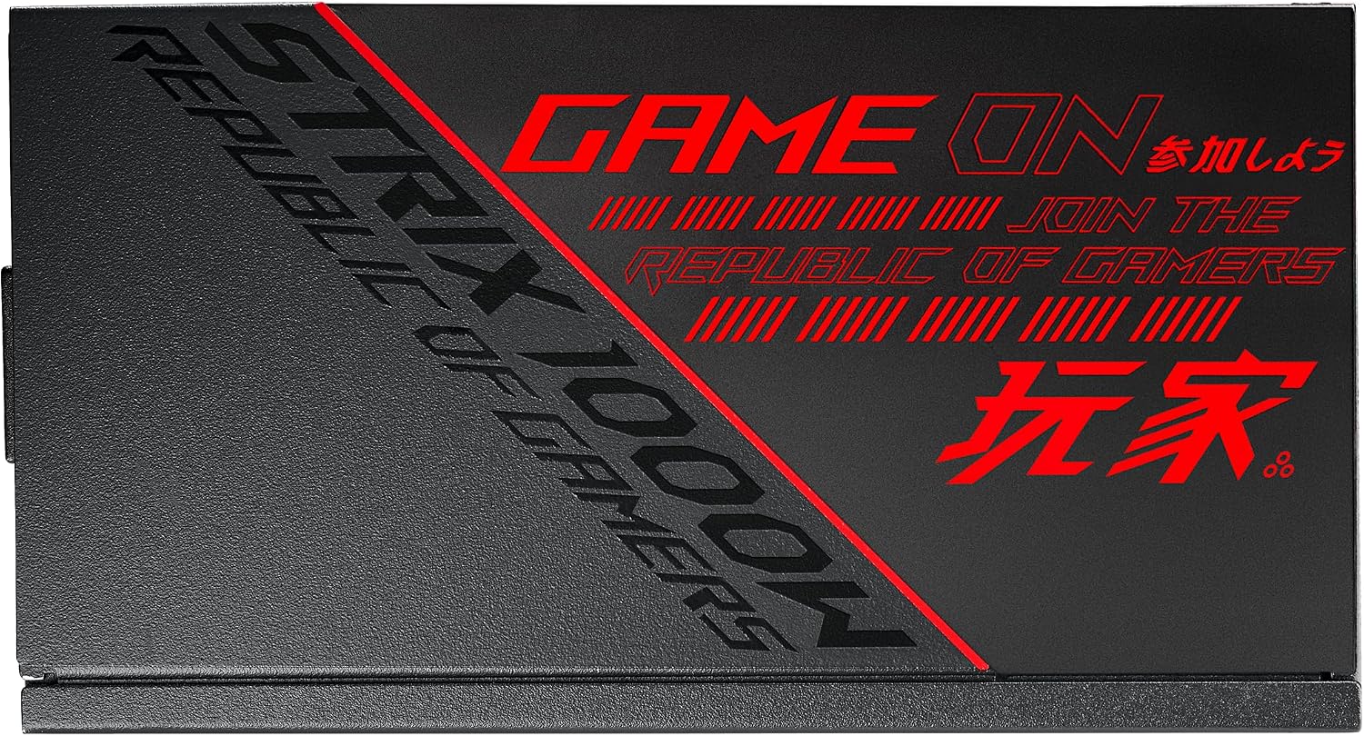 ASUS ROG Strix 1000W Gold PSU (16-pin Cable), Power Supply (ROG heatsinks, Axial-tech Fan Design, Dual Ball Fan Bearings, 0dB Technology, 80 Plus Gold, Fully Modular Cables, 10-Year Warranty) - 8