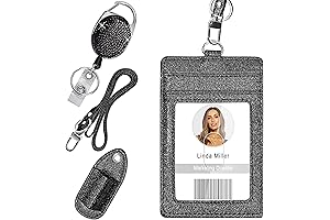 Shimmering ID Badge Holder - the Blingy Companion for Your Workday