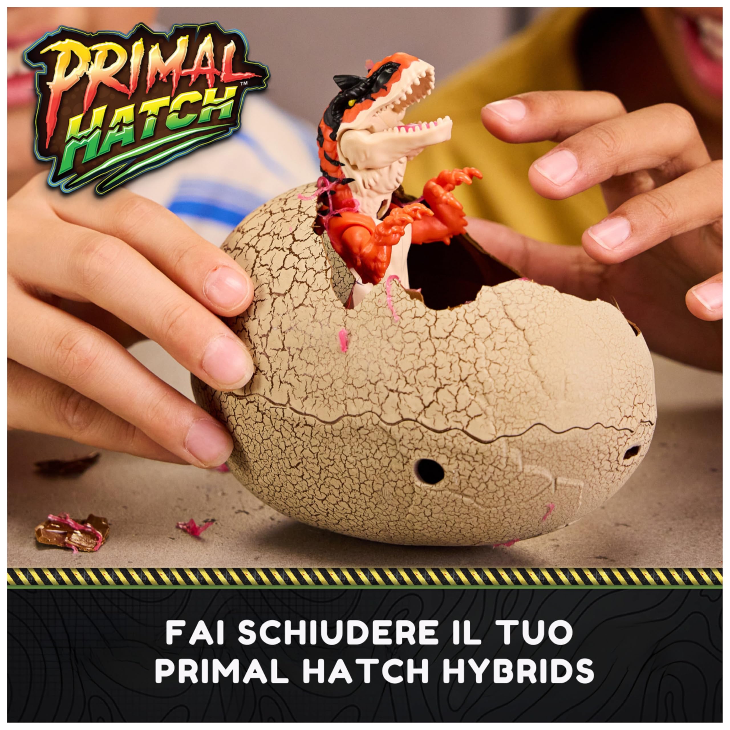 Primal Hatch Hybrid Hatchers, Giocattolo Dinosauro & Uovo che si schiude, Mini Creatura Misteriosa, Gioco per Bambine e Bambini dai 5 Anni in Su, Modelli Assortiti