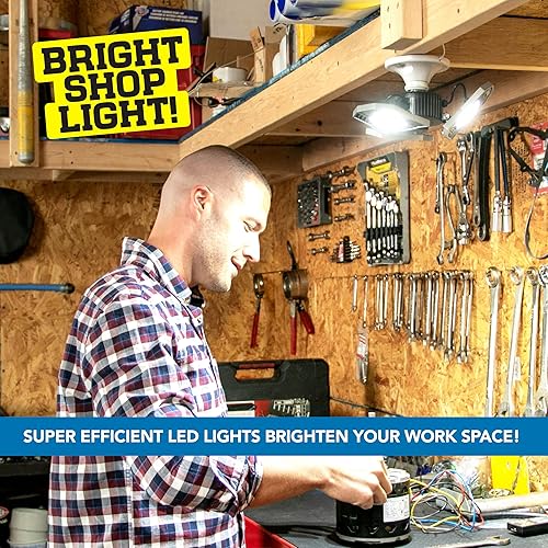 Miniatura 8 de Triburst by Bell+Howell, ASON TV 4000 lúmenes6500 Kelvin luces interiores, iluminación ultra brillante con 144 bombillas LED y panel triple