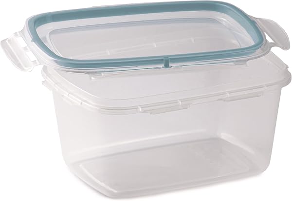 Snips - Set 3 Contenitori per Alimenti 1,2L Trasparenti, Coperchio Salva Freschezza con 4 Chiusure di Sicurezza - Contenitore per Cibi 18,4x14x12 Frigorifero, Microonde e Lavastoviglie, Made in Italy - 4