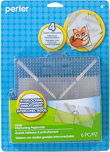 Perler Tablones de clavijas cuadradas grandes para manualidades infantiles 4 piezas Perler Tablones de clavijas cuadradas grandes para manualidades infantiles 4 piezas