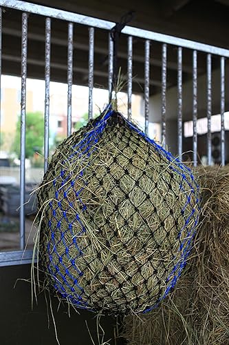 Miniatura 3 de T TEKE Deluxe Slow heno alimentador redes de heno, agujeros de alimentación de 1-34", suministros para caballos bolsas de heno para caballos, cabras