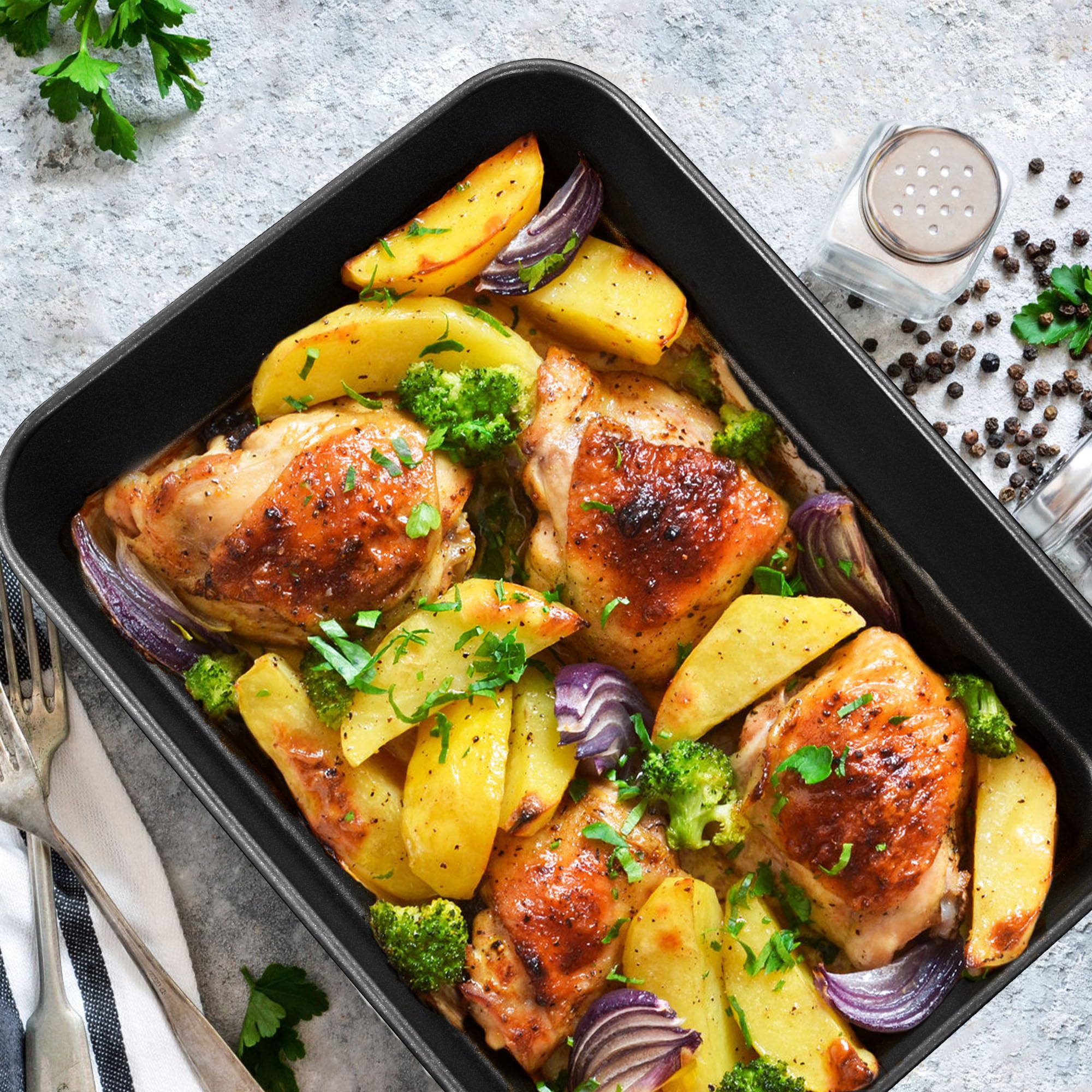 Plat à Four Naturals Carré 23 X 23 Cm