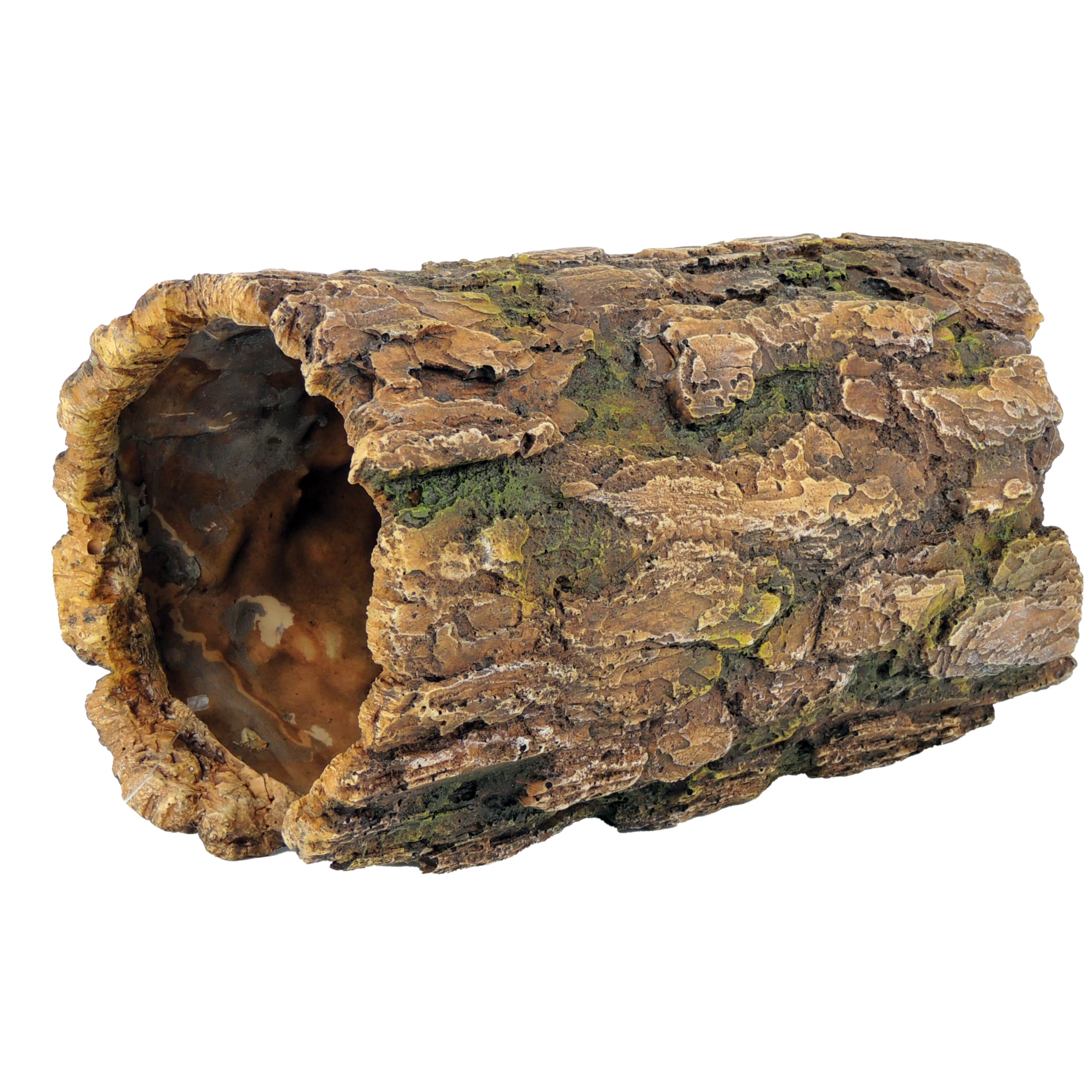CLASSIC Hideaway Resting Log Aquarium Ornament – 255 x 135 x 135 mm | Natural Driftwood-Style Resin Decoration for Freshwater Fish Tanks