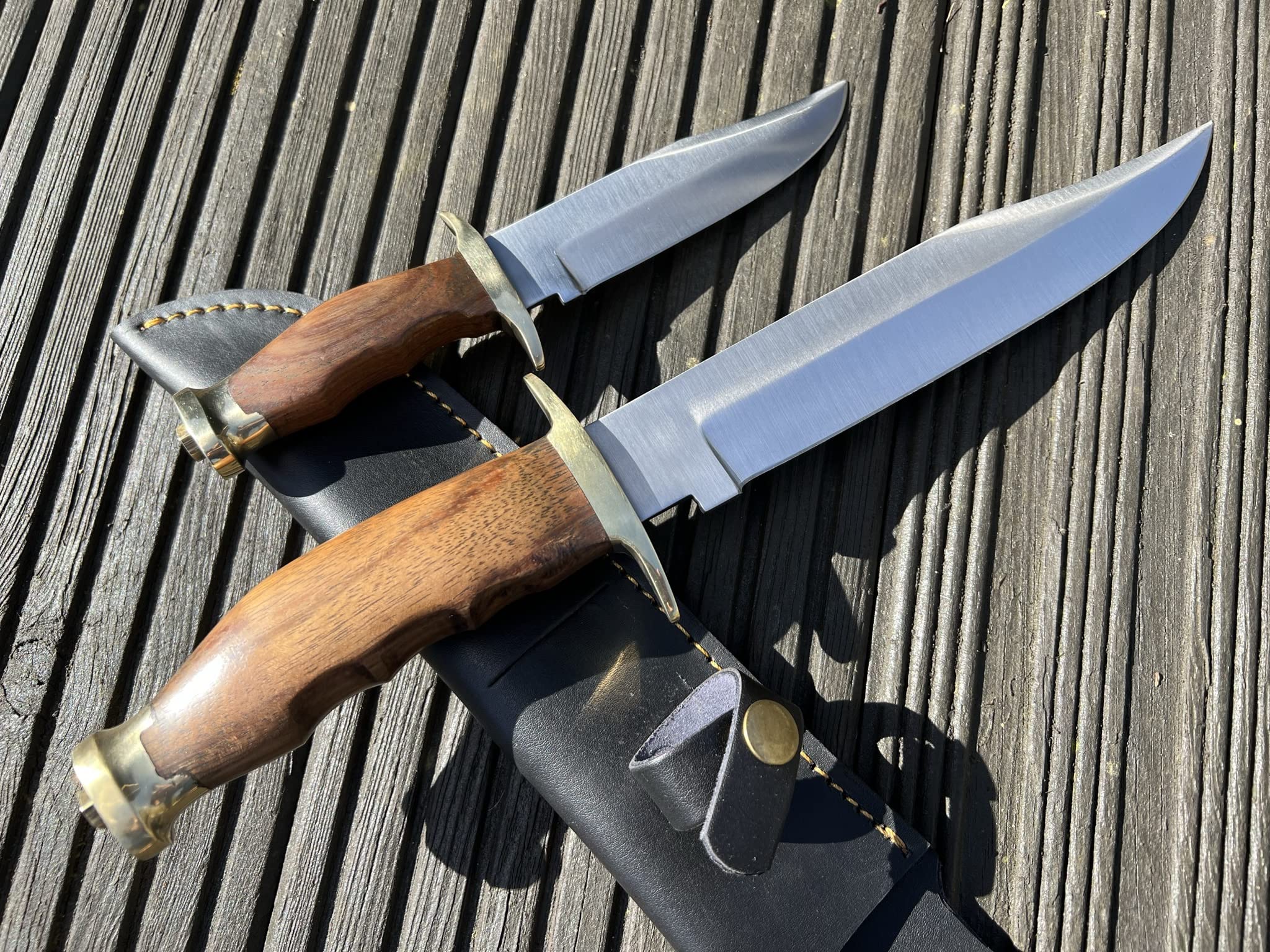 Perkin Feststehende Jagdmesser-Set 2-teiliges Jagdmesser-Set mit Scheide aus Bowie-Messern