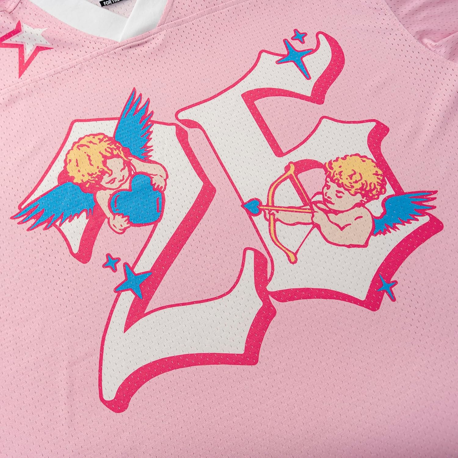 DopeSkill Oversized Jersey Streetwear Graphic Tee Cool Y2K T-Shirt Hypebeast Urban Casual Short Sleeve V Neck - Image 5