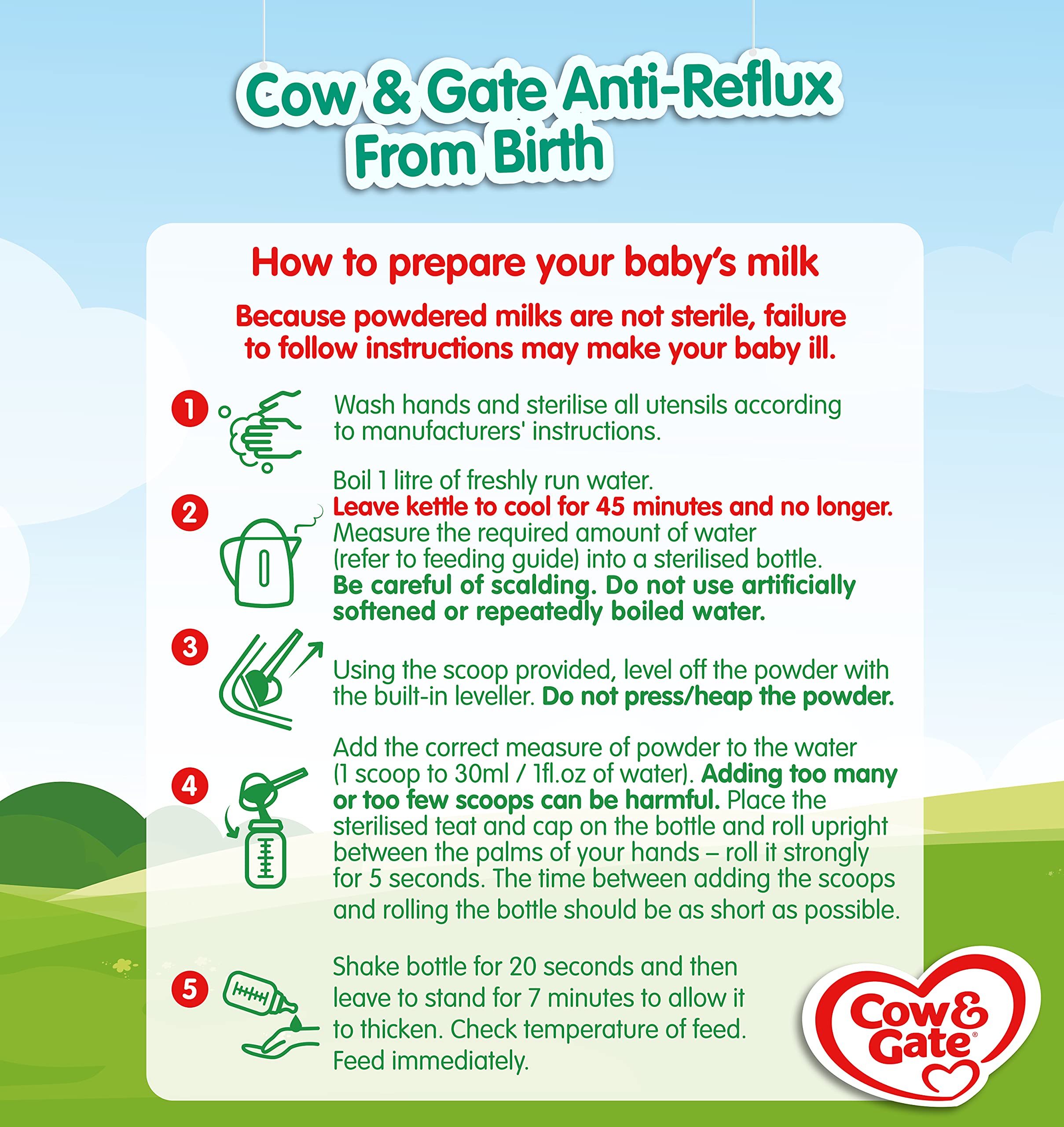 Cow & Gate AntiReflux Baby Milk Powder Formula, from Birth, 800 g Buy