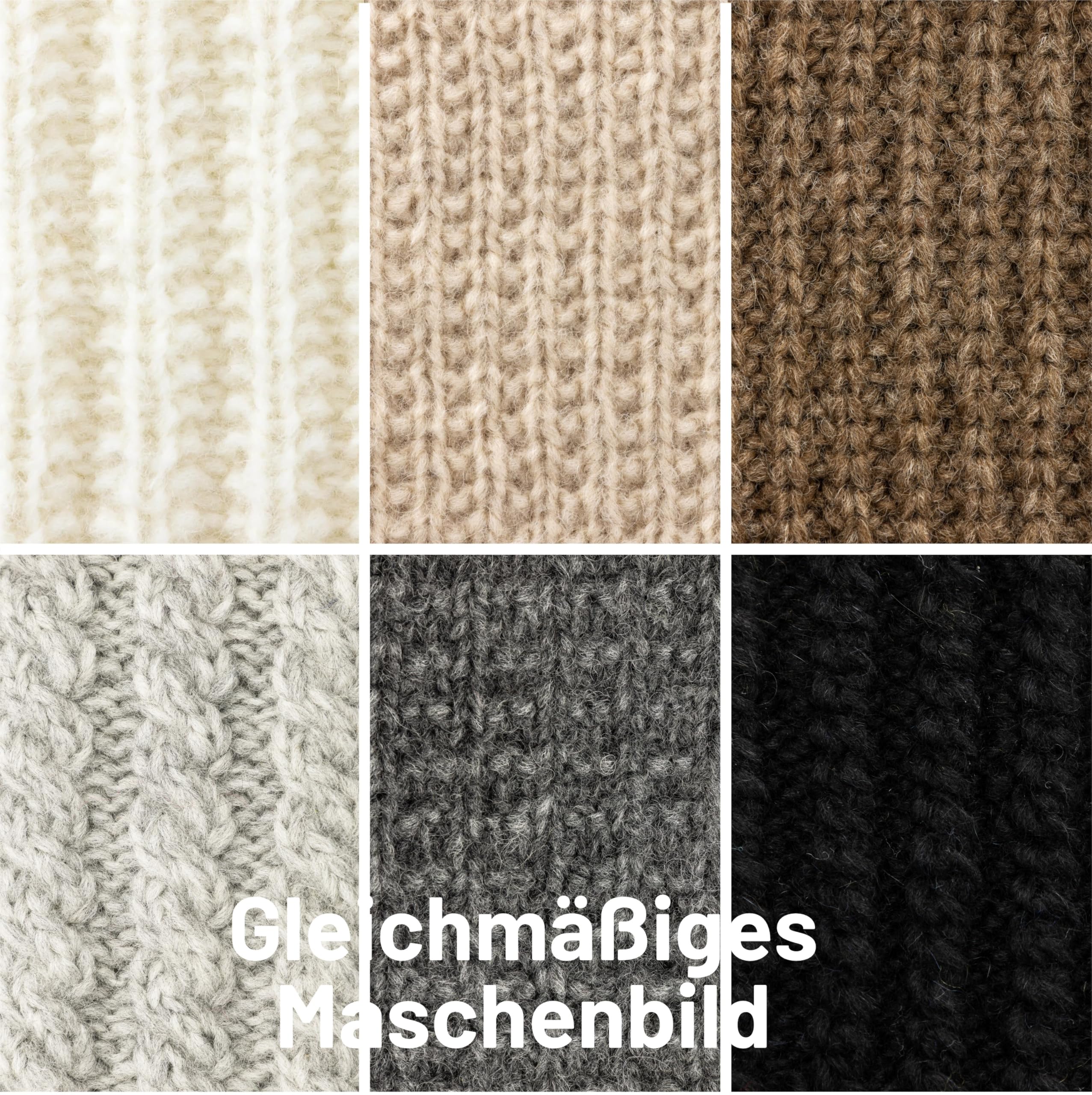 HANSA-FARM | Alpawool Baby Alpaca Light 100 DK nel set da 6 - lana leggera e antigraffio per maglia e uncinetto - Mix colorato