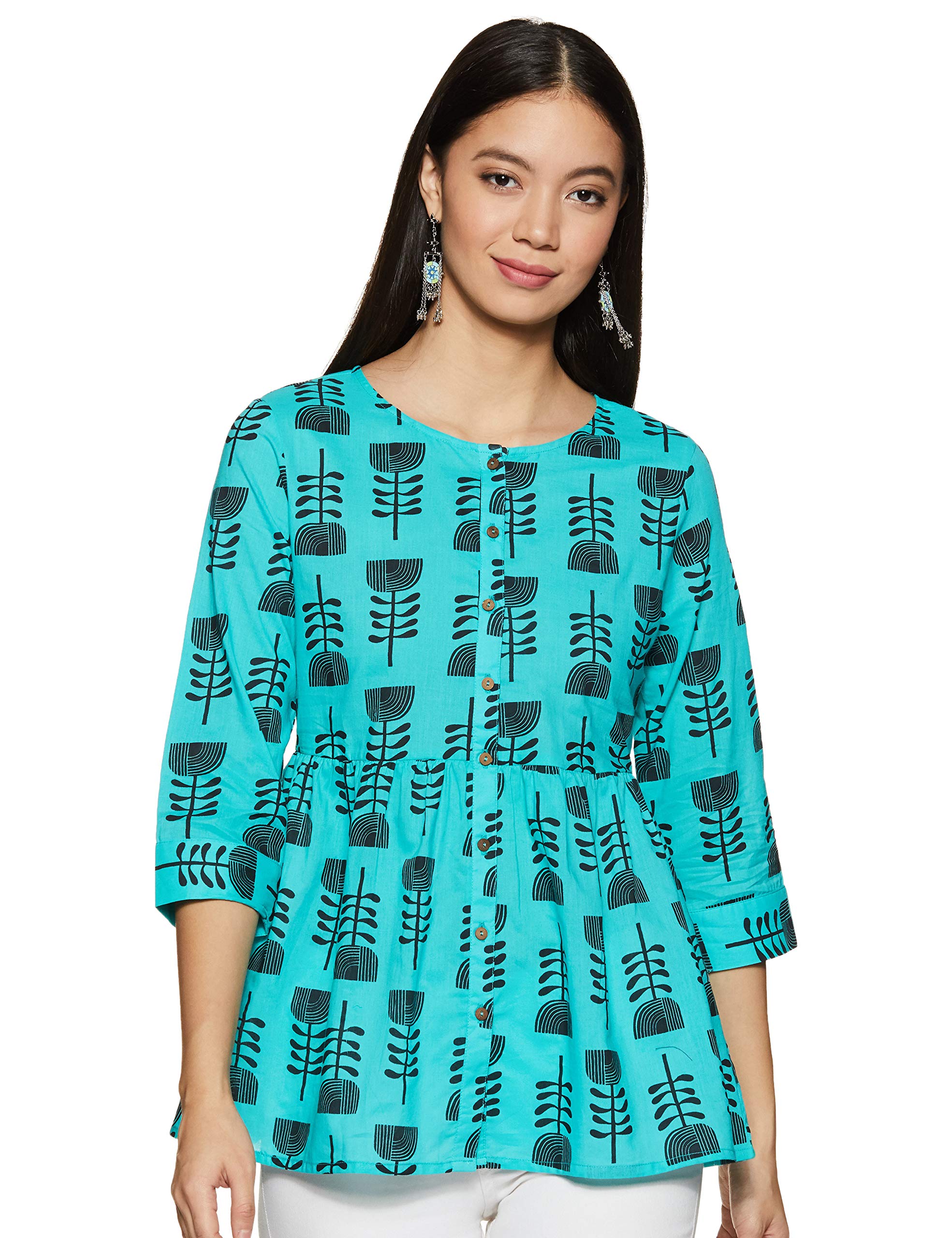 Women's Cotton Relaxed Fit Short Kurti