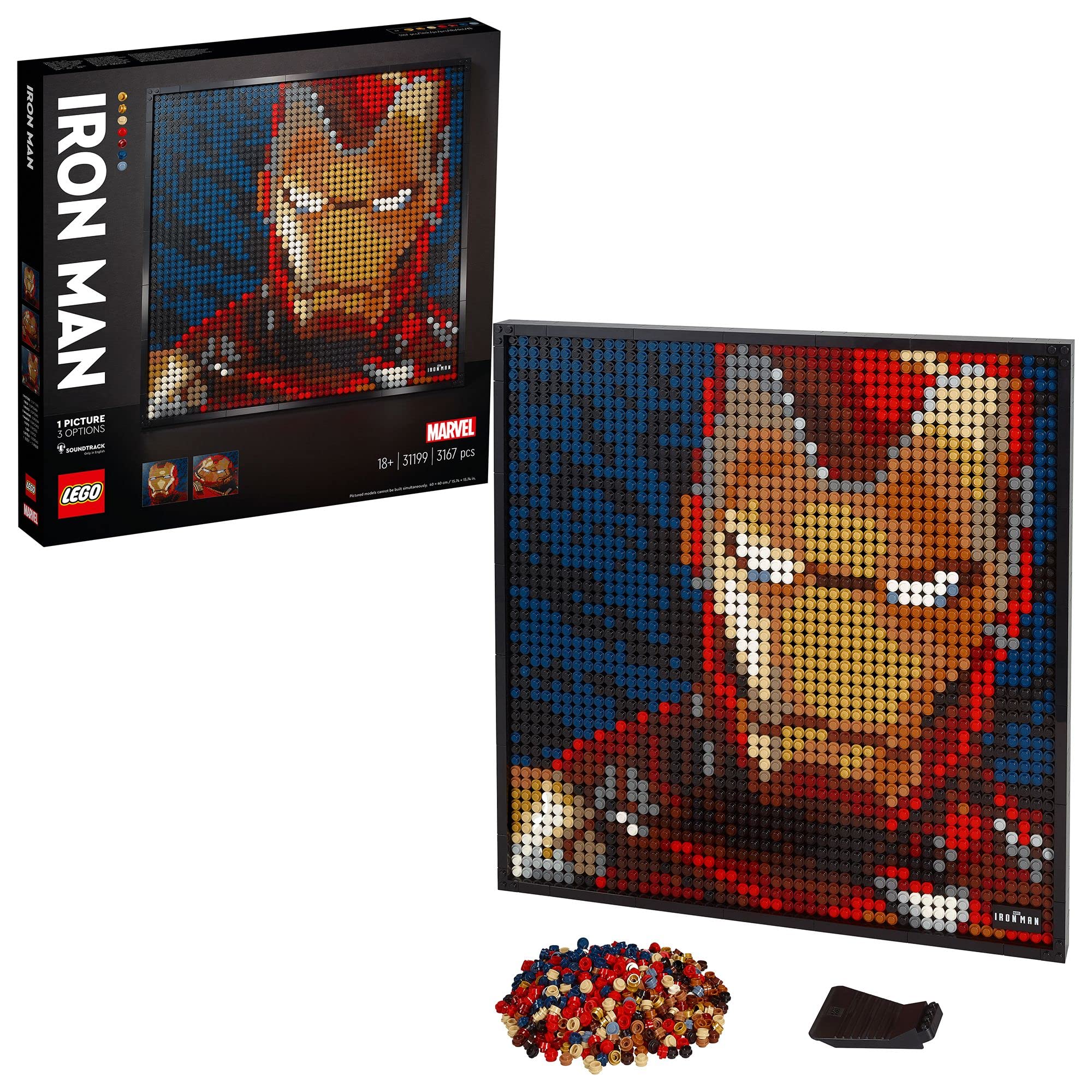 LEGO Art 31199 ++ Iron Man ++ Marvel Studios Mosaik Kunstbild ++ NEU & OVP