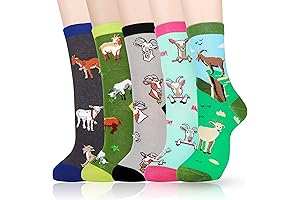 Crazy Animal Print Socks-Corgi Horse Goat Pants Socks