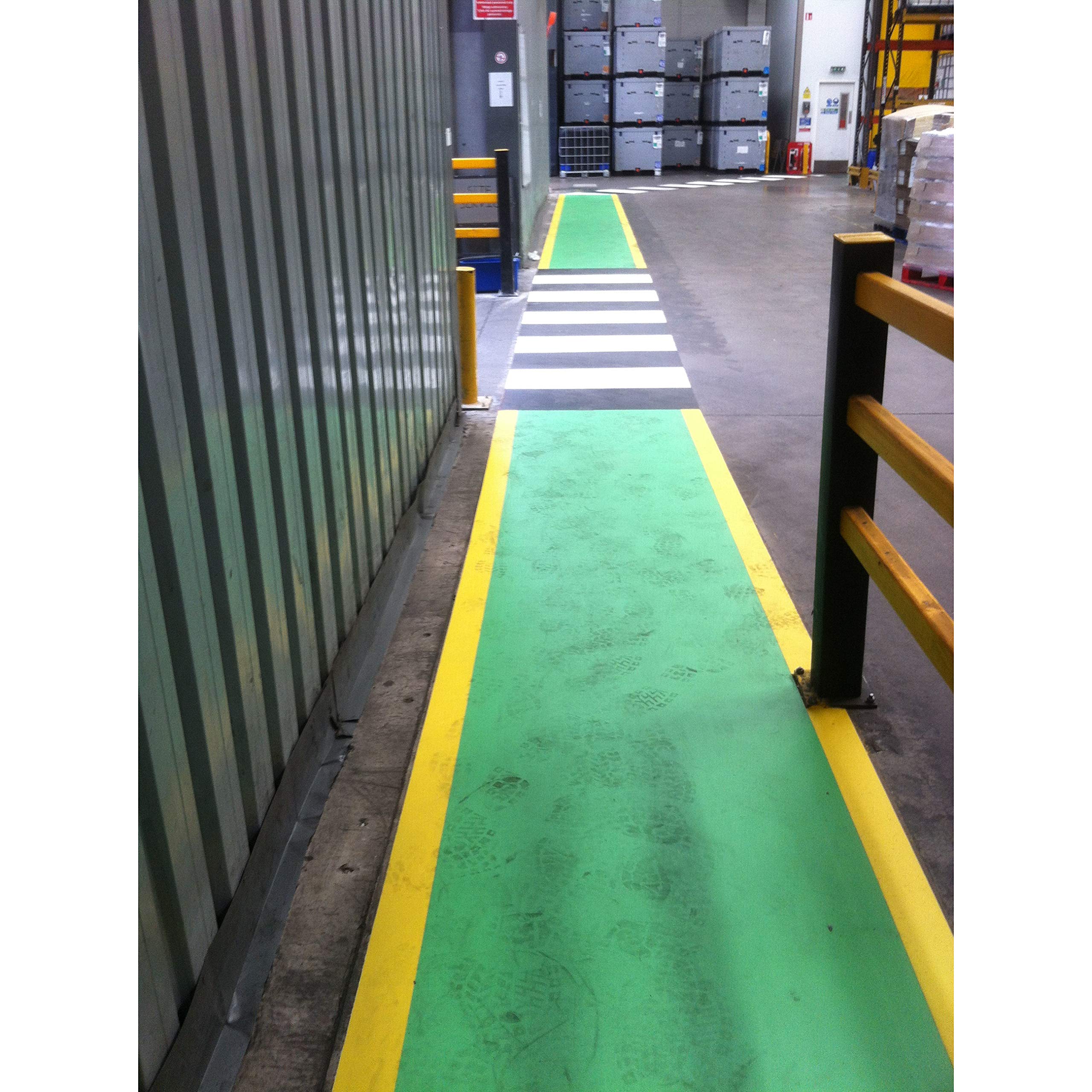 FindTape Nastro per segnaletica per pavimenti PermaStripe per carichi pesanti: 2 in. (48mm actual) x 90 ft. (Strisce gialle e nere)