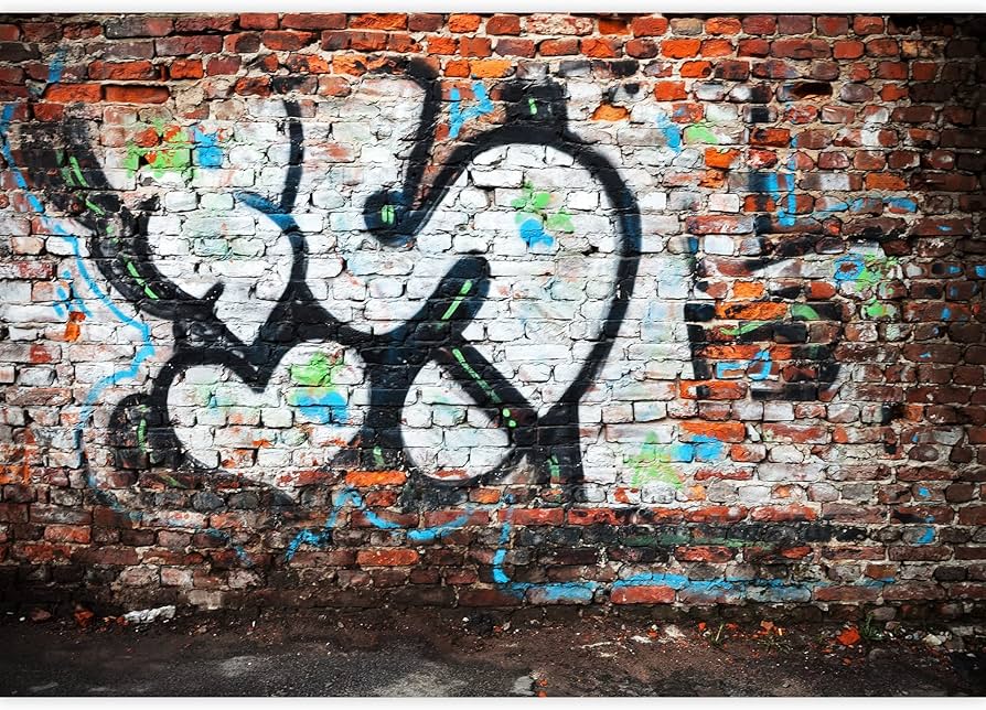 Amazon.com: wall26 Wall Mural Simple and Mysterious Graffiti Art