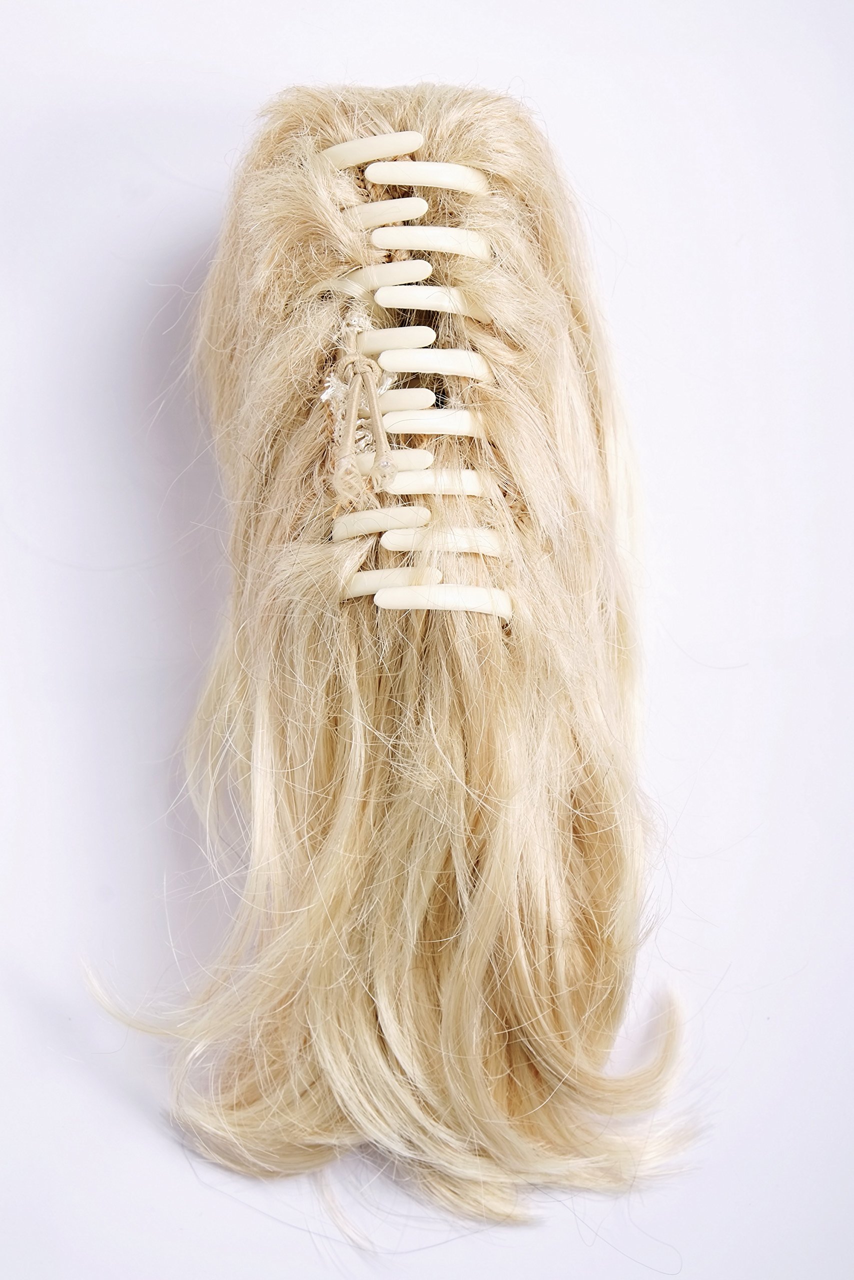 WIG ME UP - T6545-24BT613 Ponytail Hairpiece extension short wild look blond mix 10inch, Light blonde mix (24BT613), Length: 20cm - Image 4