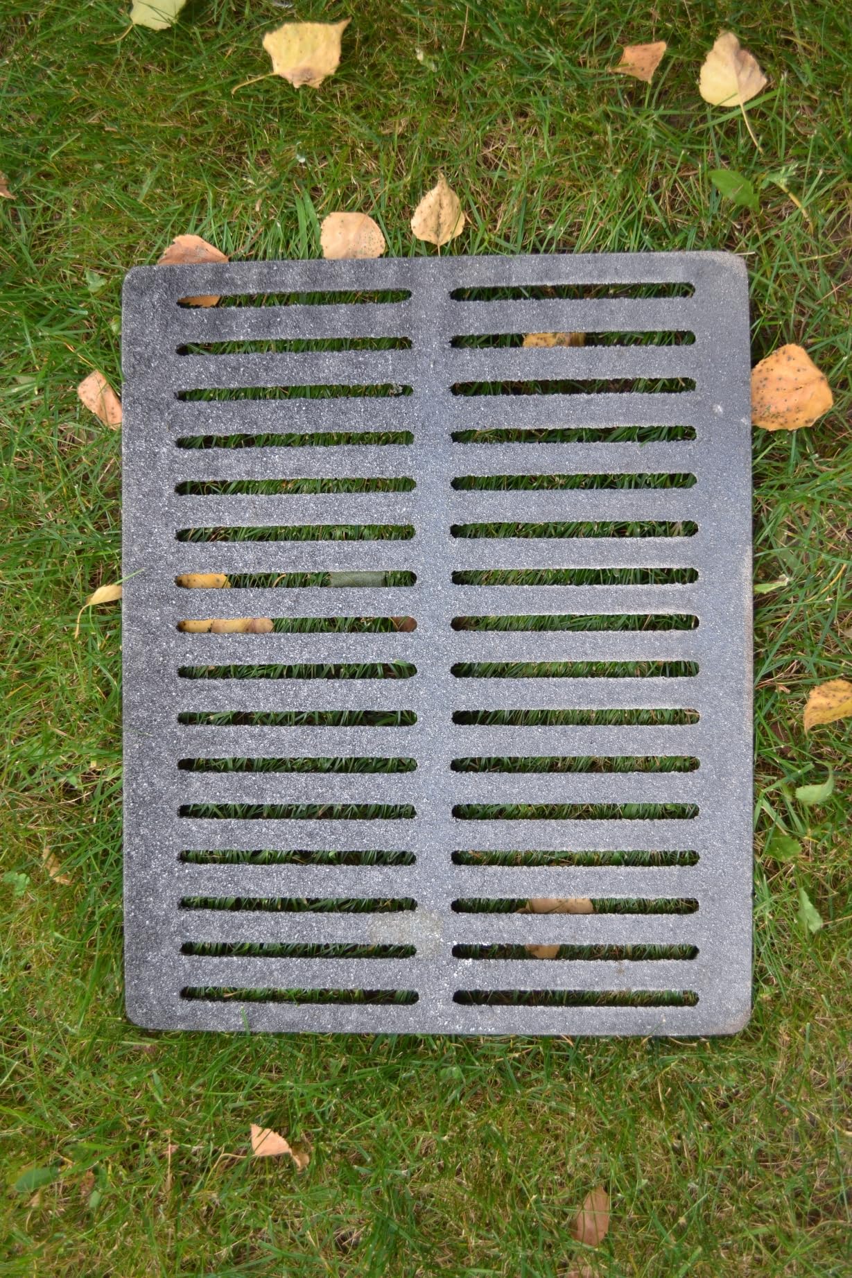SEZAM Griglia in ghisa, 33,5 x 27,5 cm, per forno e cenere, diversi diametri, adatta per camino, stufa, griglia per stufa, griglia per forno, griglia per barbecue