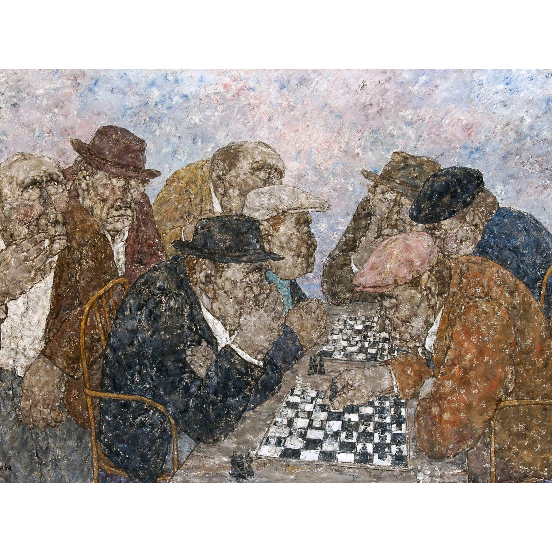 Artery8 Akira Tanaka La Partie Dechecs Circa 1977 Large Wall Art Poster Print Thick Paper 18X24 Inch