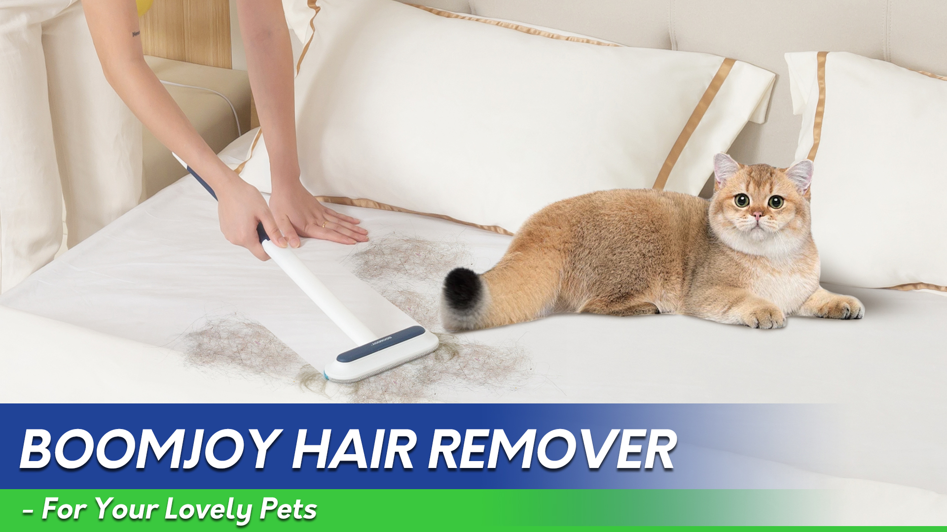 BOOMJOY Pet Hair Remover - Reusable Dog Cat Hair Remover Brush for Furniture, Couch, Carpet - Lint Remover for Pet - image 7