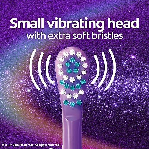 Miniatura 33 de Colgate Cepillo de dientes alimentado por batería para niños, cepillo de dientes con batería AA incluida, cerdas extra suaves, mango plano