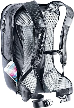 Deuter D3204423-7000 Race Air 14+3 Backpack, Black, 2023 Model, 14+3L