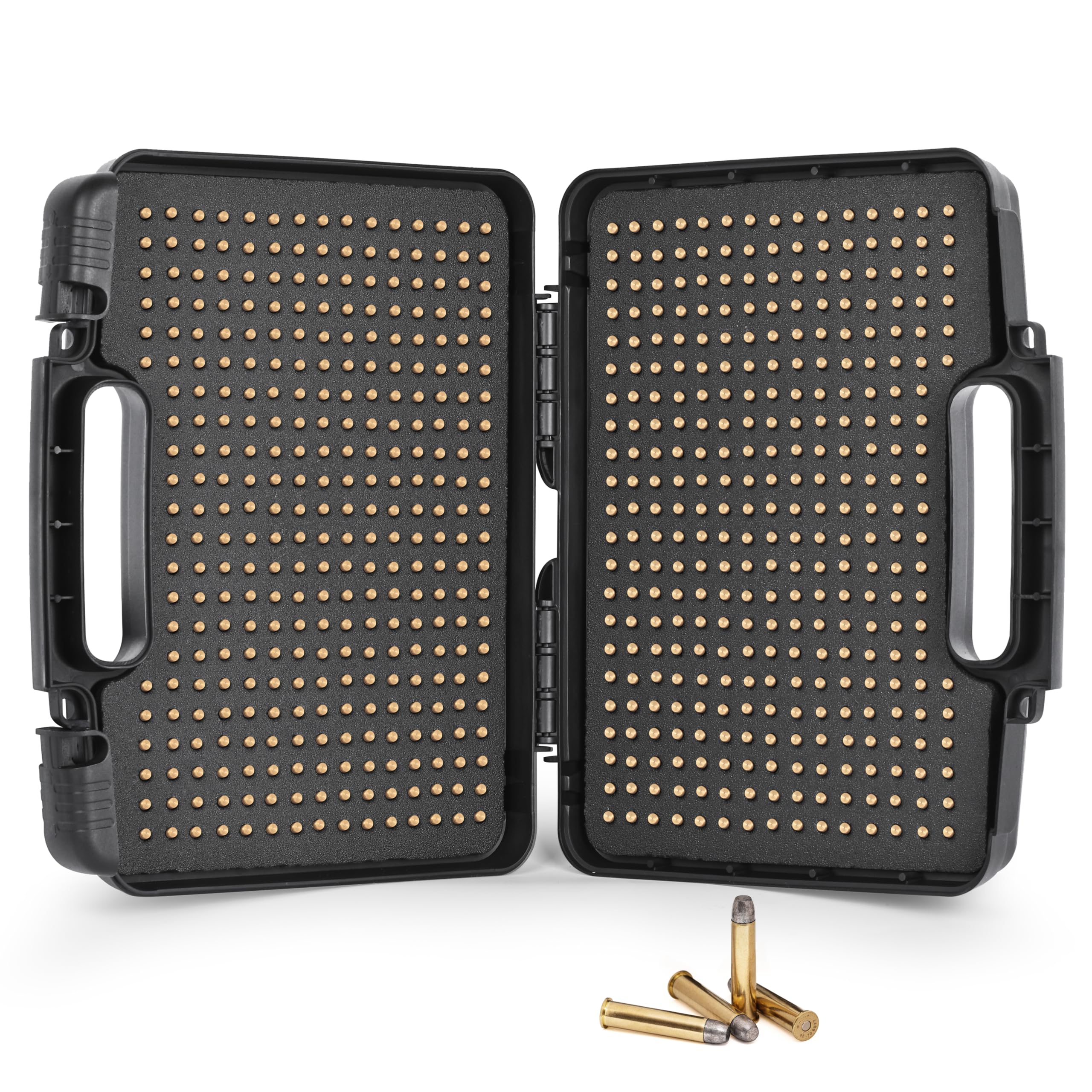 Kinghardcase 640 Rounds 22LR Ammo Case, Portable Hard Ammo Storage Box, Lockable Travel Bullet Safe Storage Box for 22LR, 22 Long, 22 Stinger