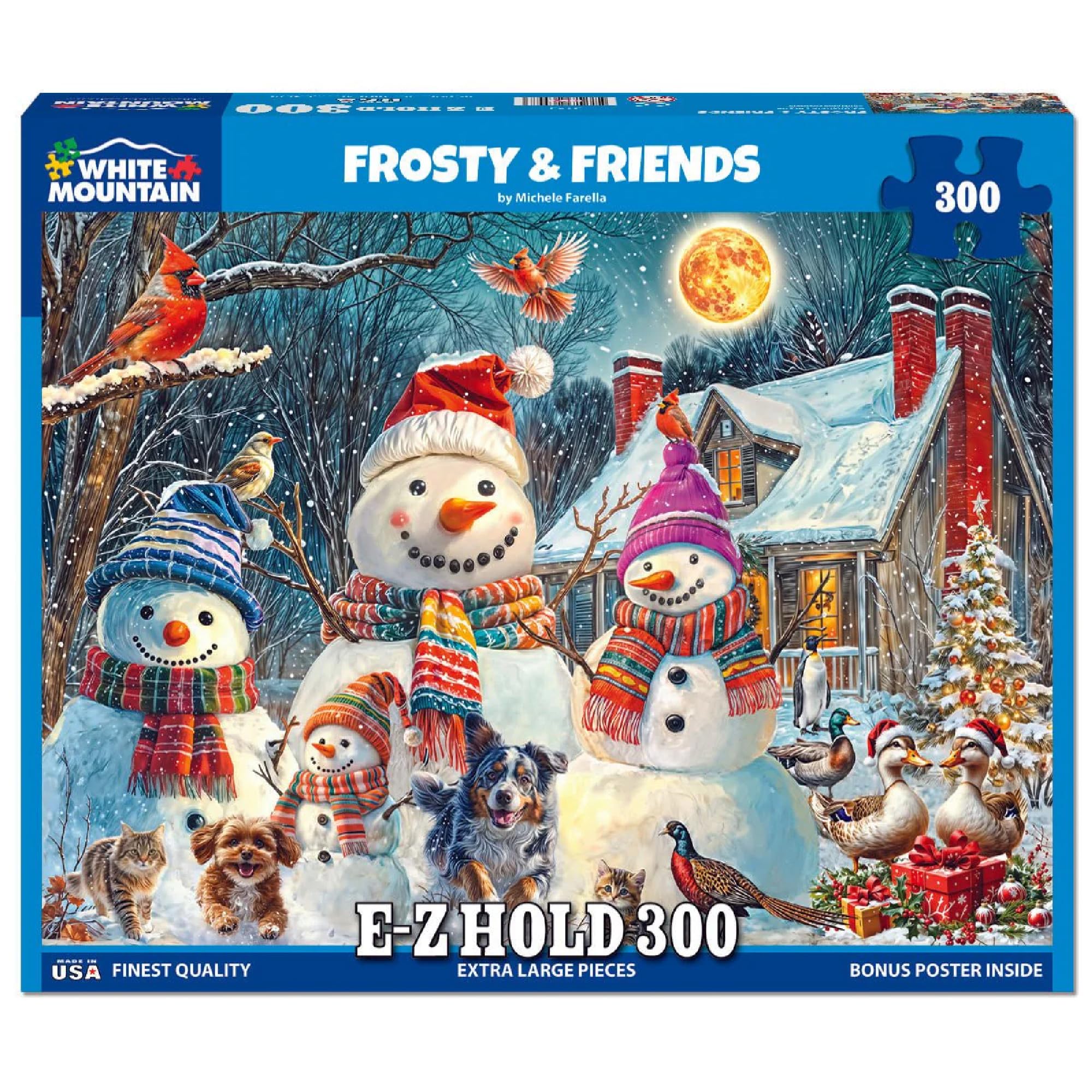 Amazon.com: White Mountain 300 Piece Jigsaw Puzzle Winter