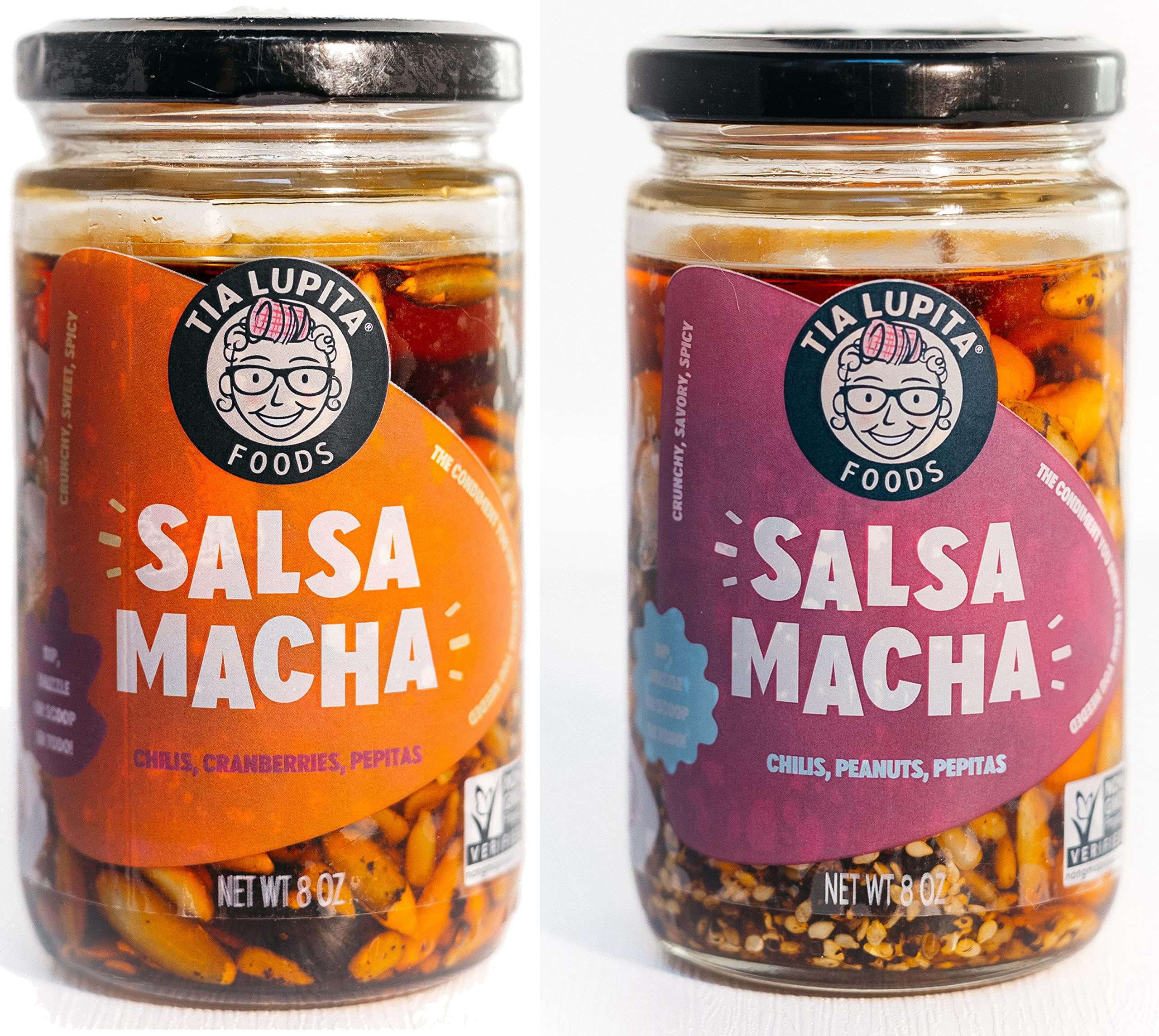 Tia Lupita Salsa Macha Chili Crunch Oil 2 x 7.5oz Bottles