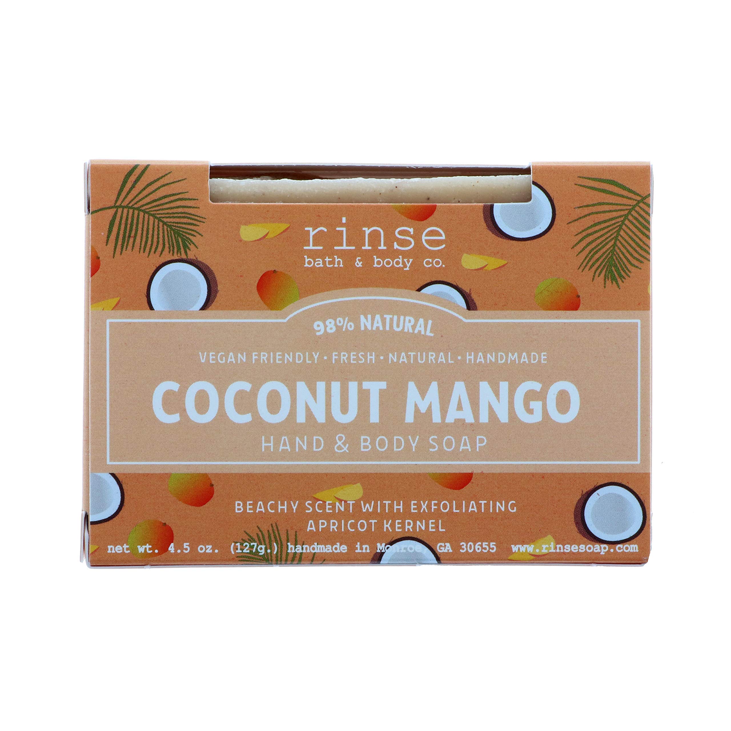 Coconut Mango Natural Handmade Soap Boxed