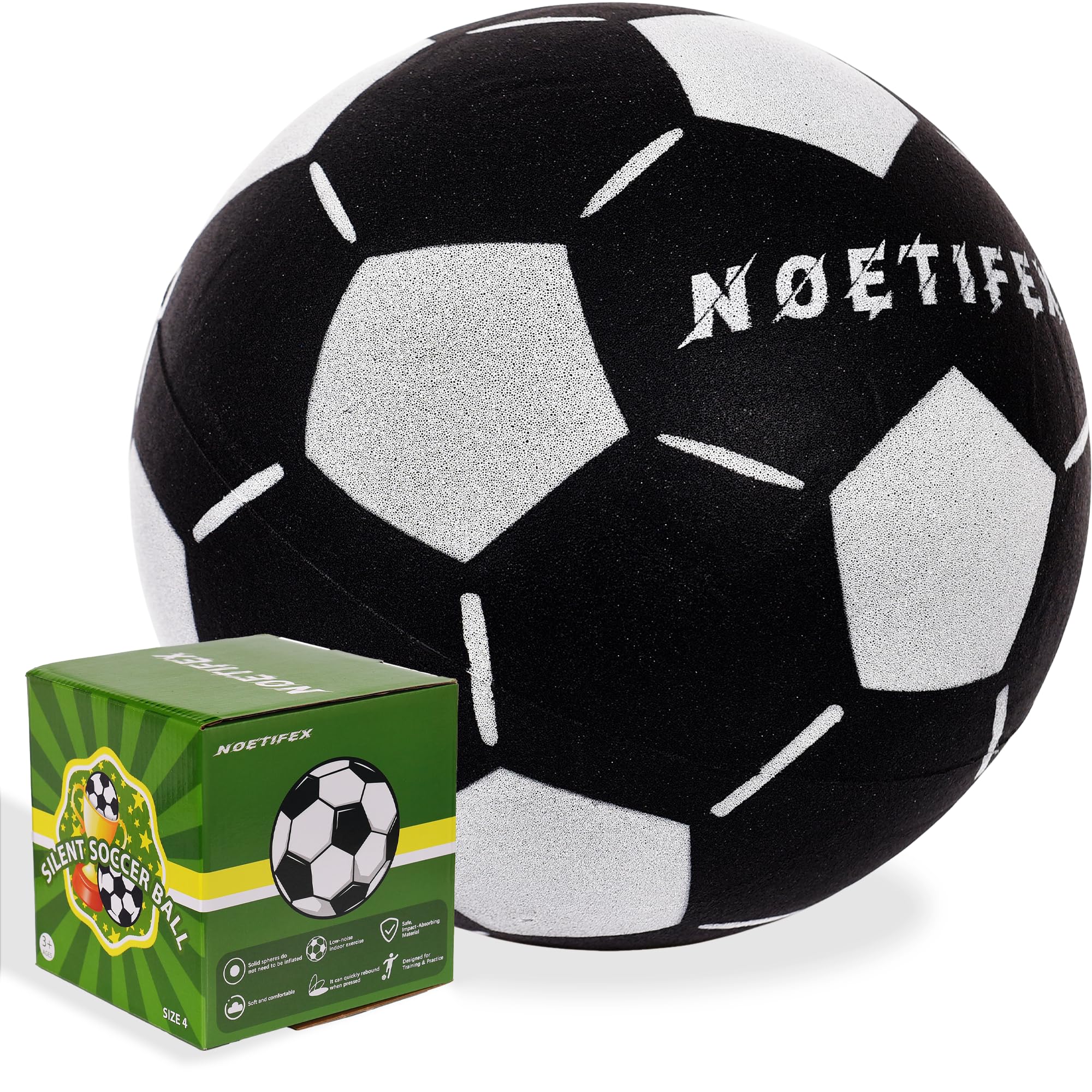 Amazon.co.jp: Noetifex サイレントサッカーボール サイズ4 屋内