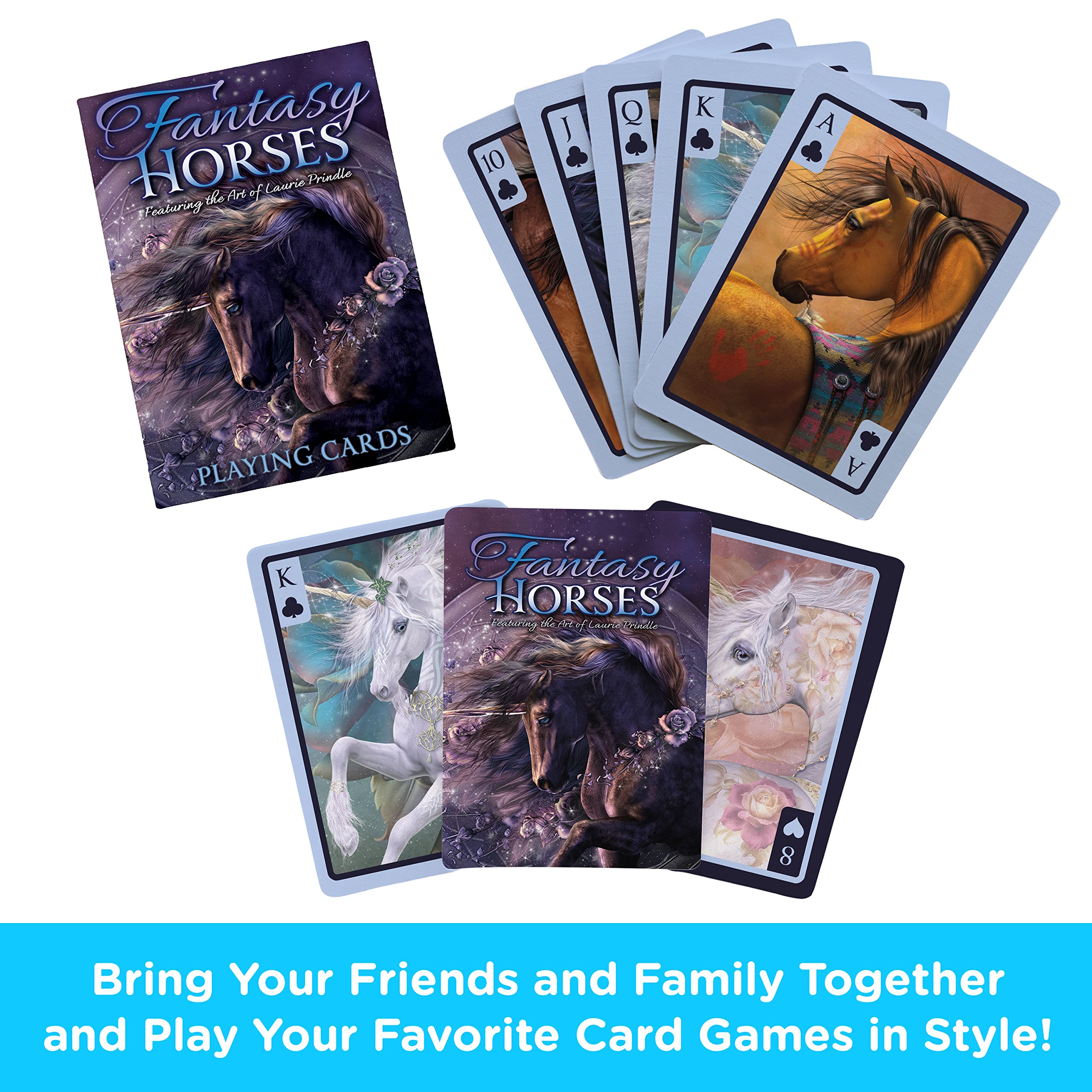 AQUARIUS - Laurie Prindle- Fantasy Horses Playing Cards