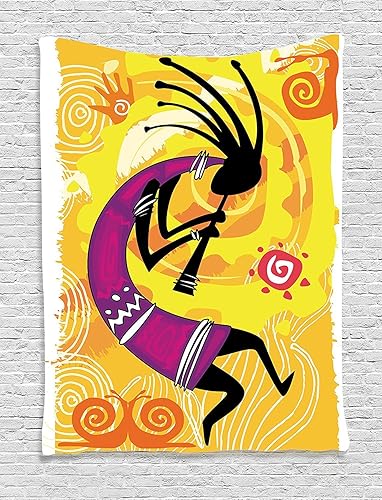 Miniatura 26 de Ambesonne Tapiz con texto en inglés, las sonrisas siempre están de moda en estilo de escritura a mano en acuarela, arte para colgar en la pared para