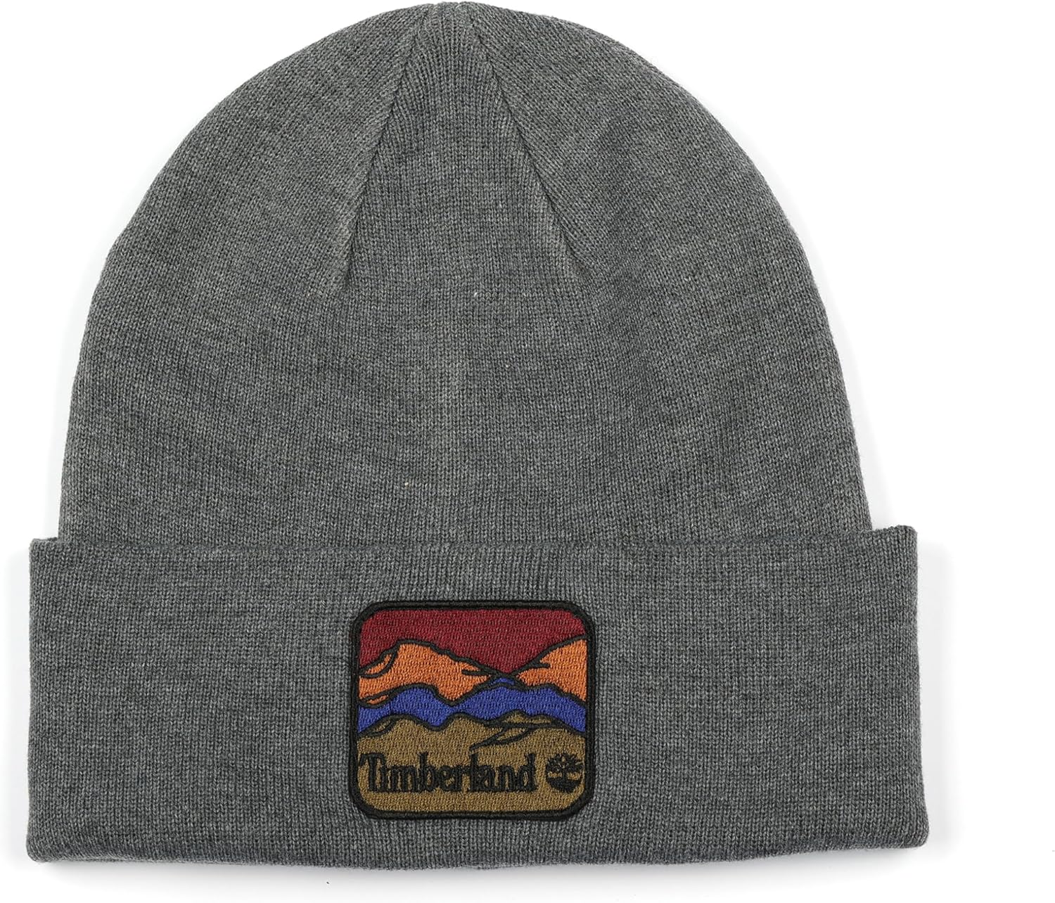 Timberland Beanie with Mountain Patch Charcoal Heather - Image 2
