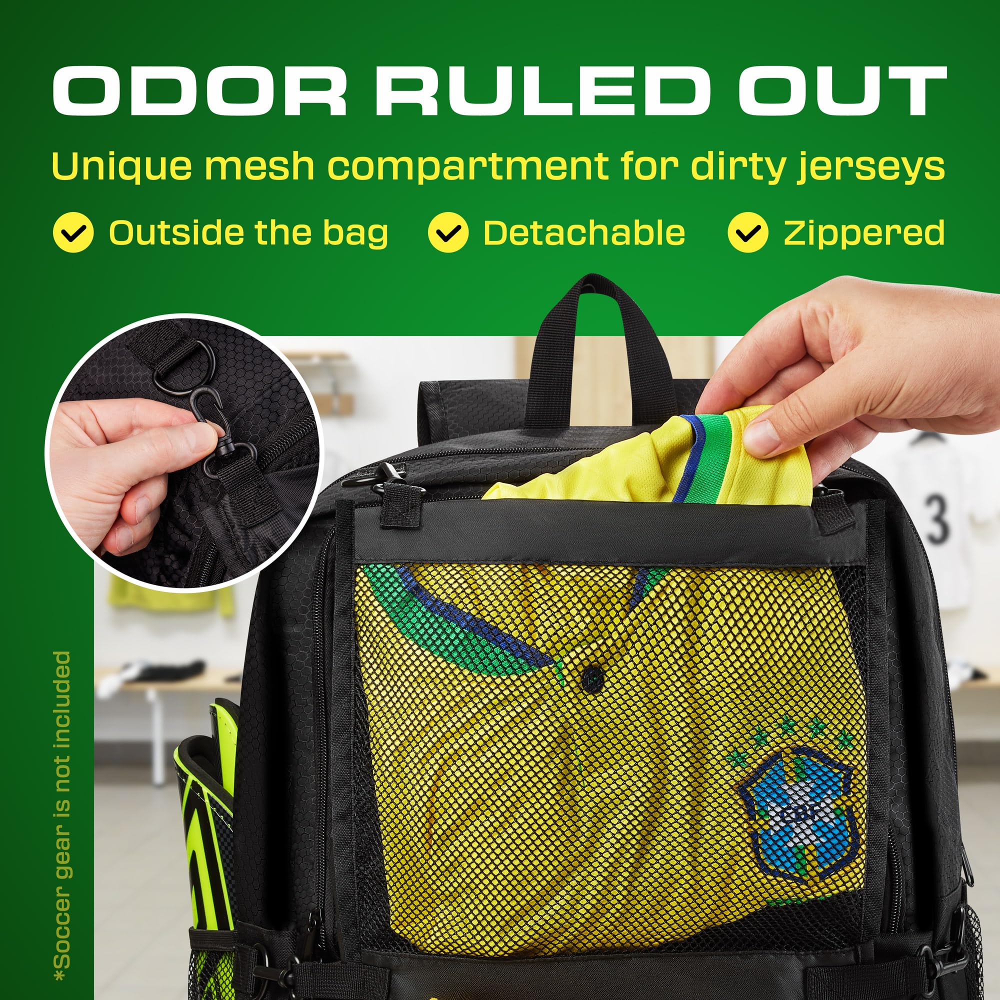 サッカーバッグ Amazon | Ibonu サッカーバックパック - 33リットル 取り外し