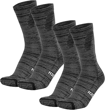 Merino Wool Socks Men and Women - Warm Hiking Socks for Winter with ...