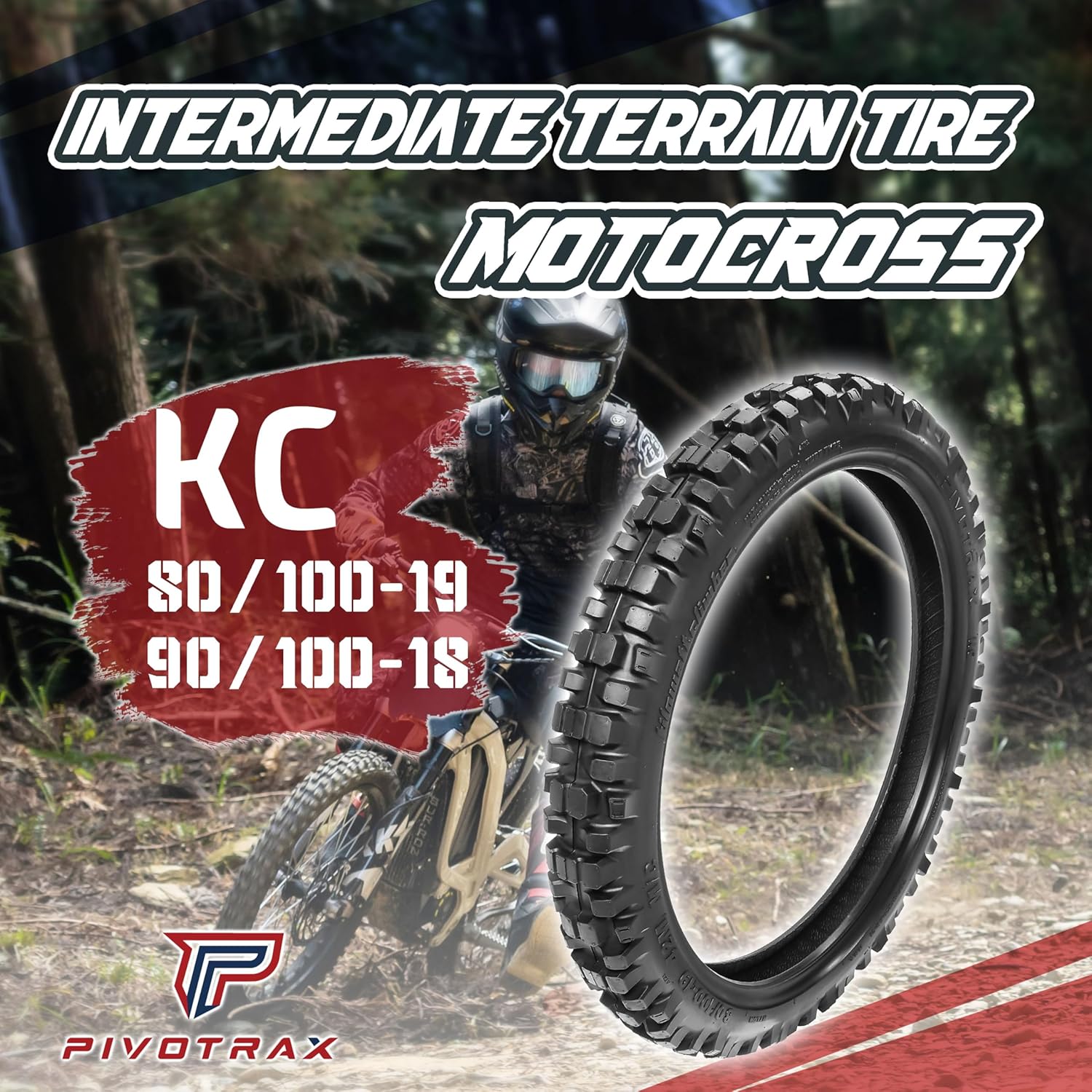 KC KilowattClimber E-Moto Tire Position: Front and Rear Compatible with Surron X260, Talaria Sting MX, L1E, Sur Ron, Segway Electric Dirt Bike eRide Pro