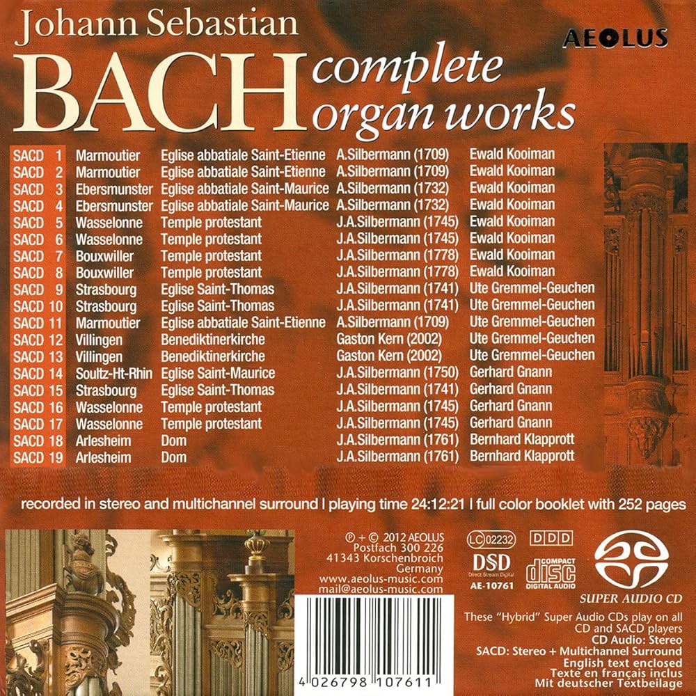 Johann Sebastian Bach: Complete organ works: Amazon.co.uk