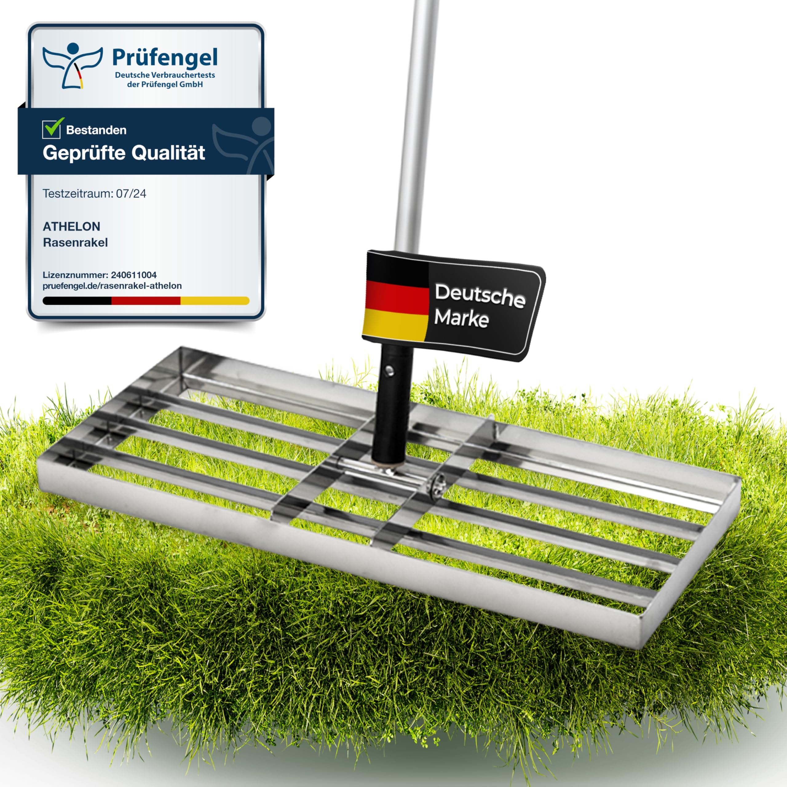 ATHELON® Rasenrakel Mit Gummigriff - Stabil &  Produktbild-Vorschau 13