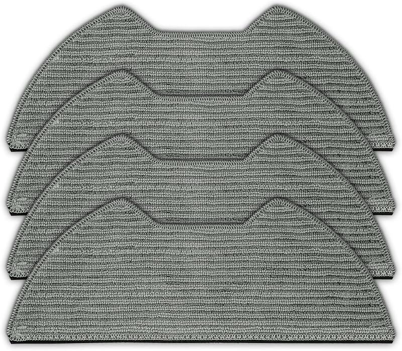 (4 Pack) UR2650WS Replacement Mop Pads Compatible with Shark Matrix Plus 2-in-1 Robot Vacuum Cleaner, Washable Mop Cloths, Mop Pad Refill Accessories kit, Mopping Pads