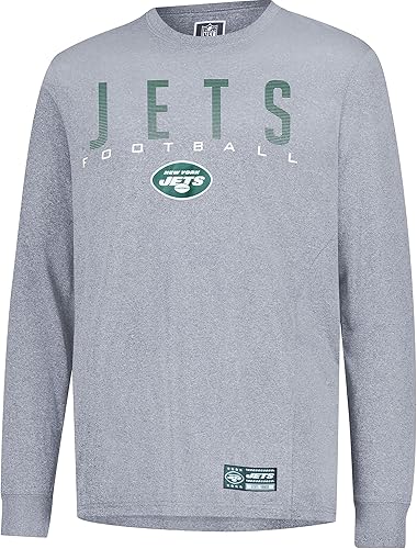 Miniatura 70 de Ultra Game Camiseta de manga larga oficial de la NFL para llevar el día del partido, para hombre Negro -,Gris Caliente Carbón,Gris