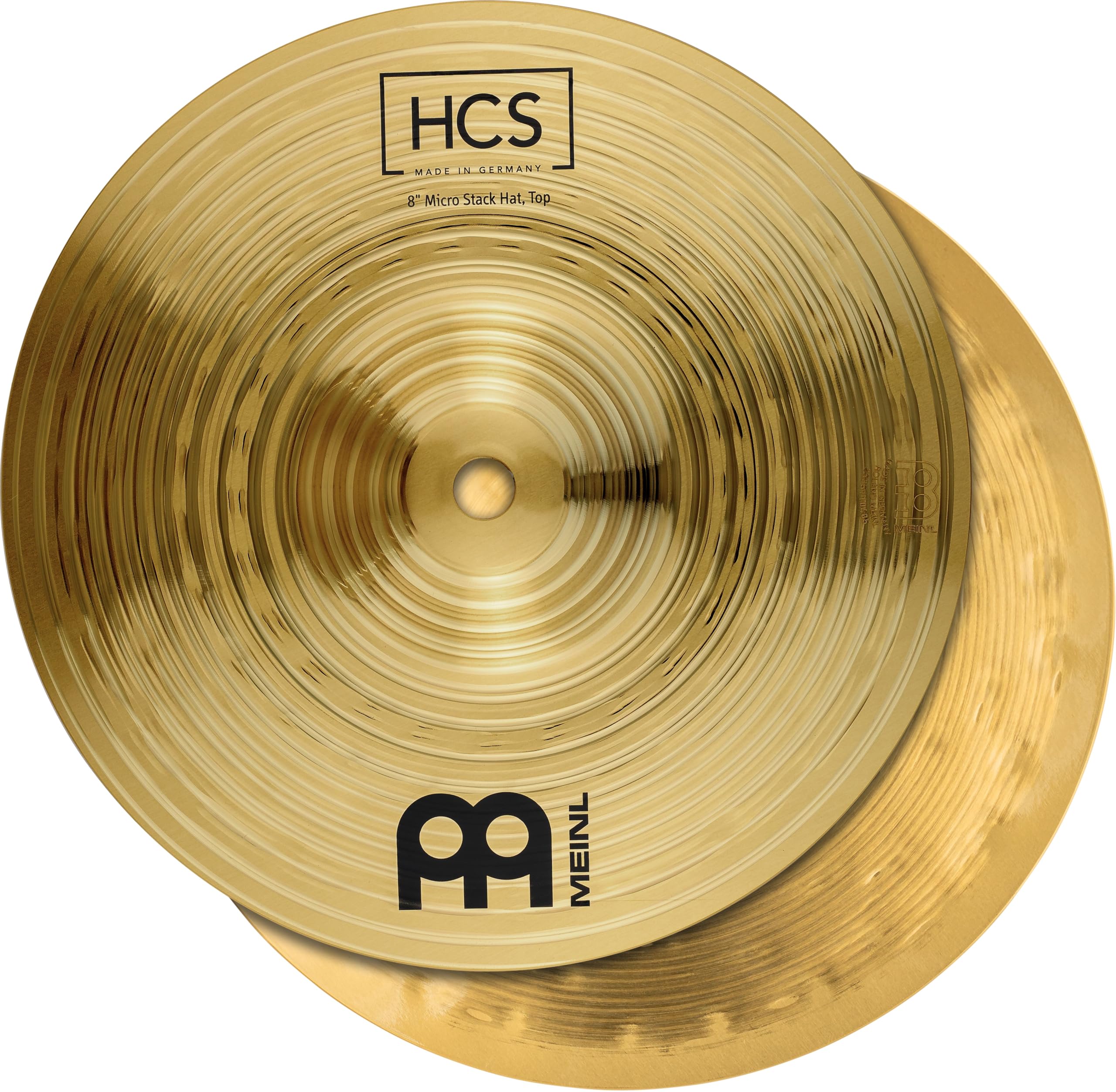 Meinl Cymbals HCS - Sombreros micro apilables de 8 pulgadas, platillos para tambores, par, fabricados en Alemania