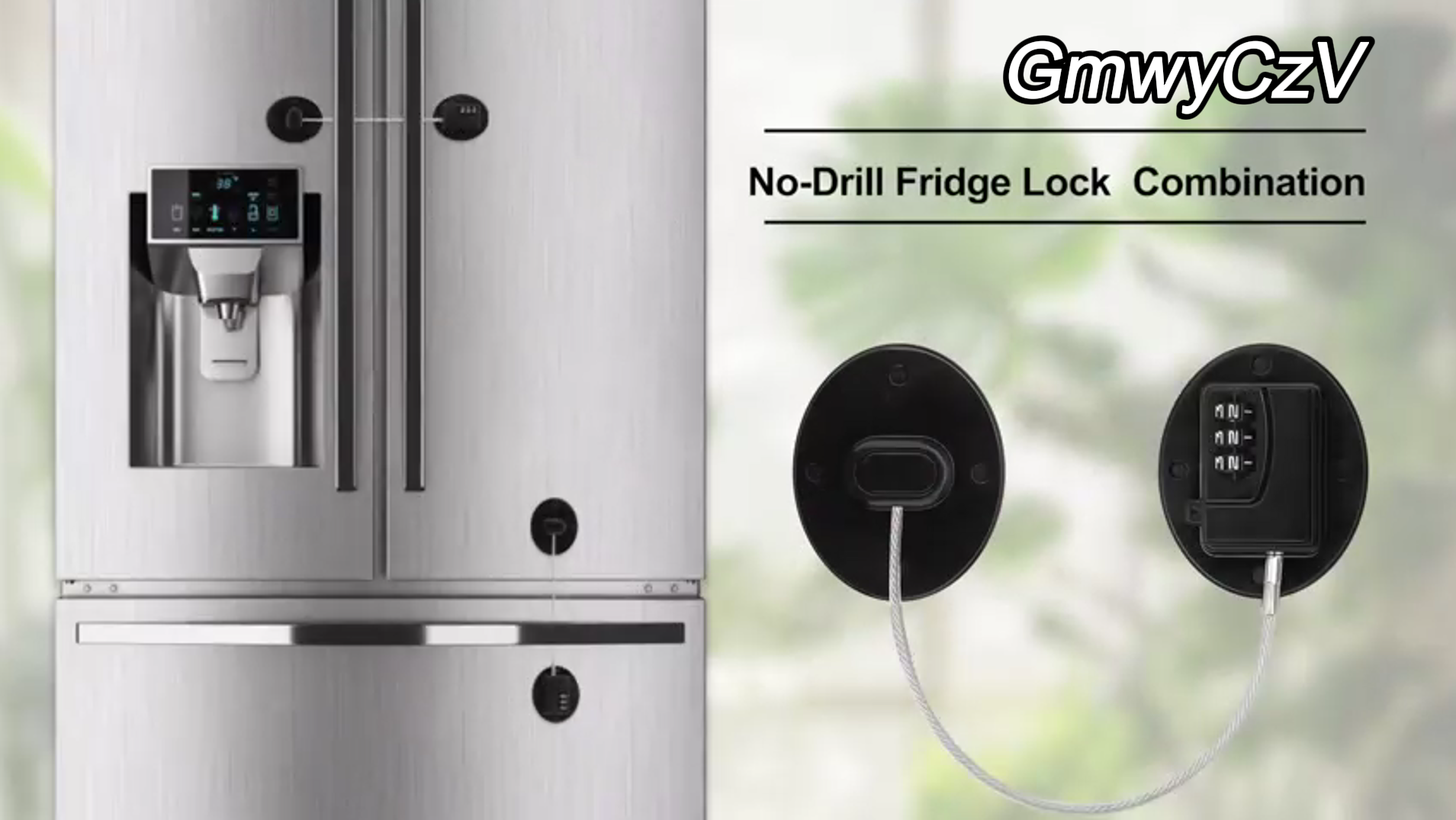 Lucchetto Per Frigorifero Con Password - Blocca Cassetti E Elettrodomestici Per Sicurezza Bambini - Foto 2