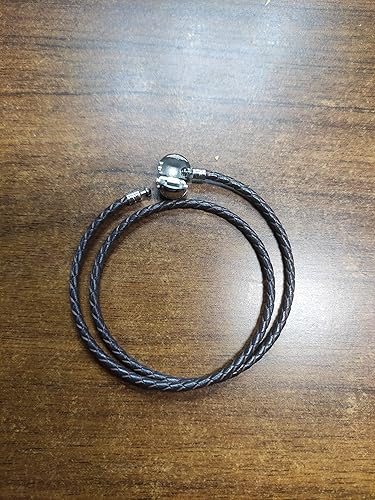 Miniatura 3 de KunBead Pulseras de doble cadena de cuero para hacer joyas para mujeres, adolescentes y niñas con cierre de clip compatible con dijes Pandora