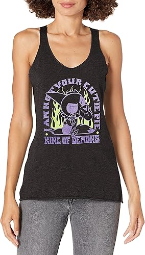 Disney The Owl House Not Your Cutie Women's Racerback Tank Top Chemise, Noir chi