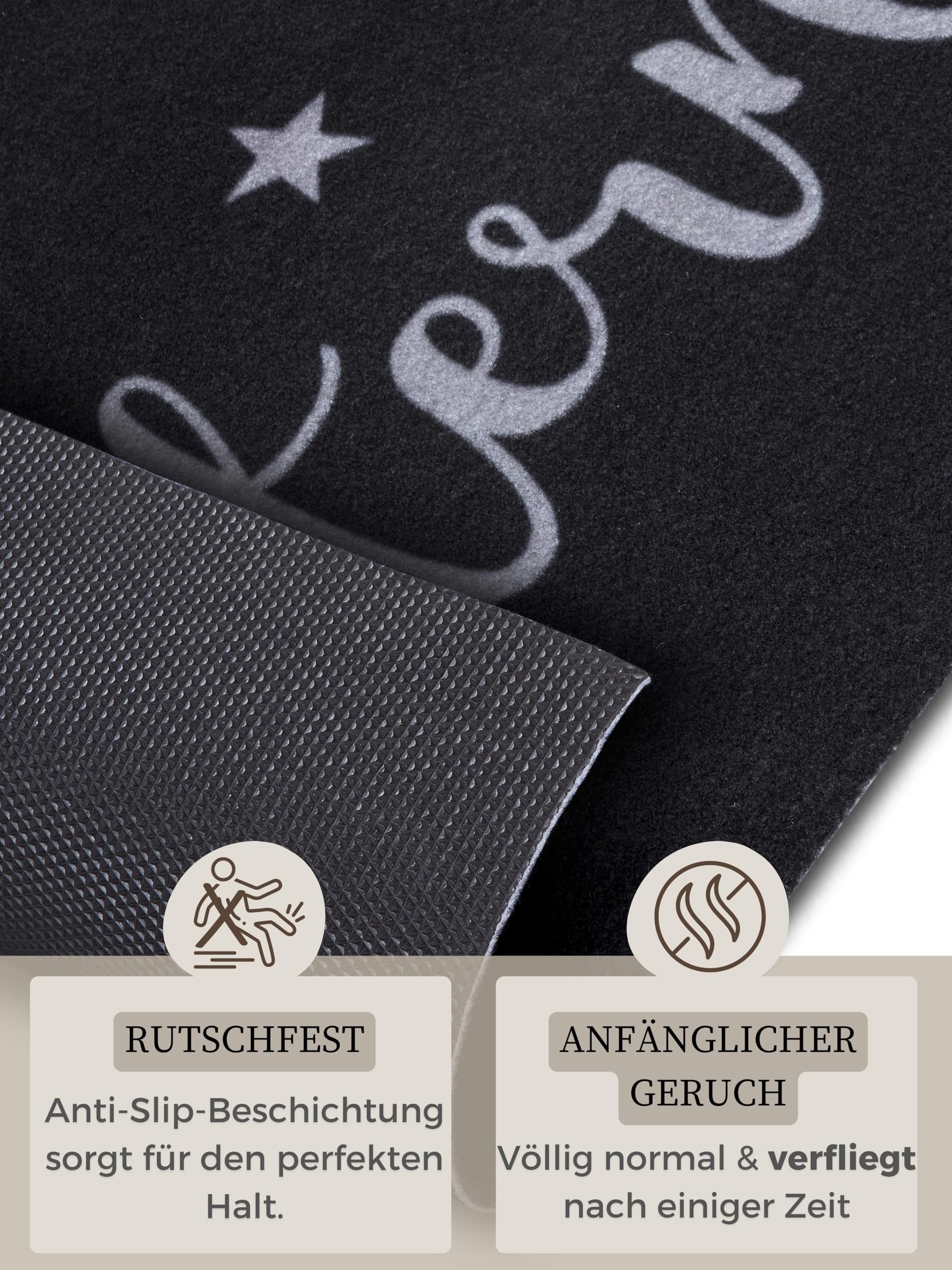 Hanse Home Cook & Clean Küchenläufer – Küchenteppich Sterneküche Motiv Teppichläufer rutschfest Pflegeleicht Teppich Läufer für Küche, Flur, Eingangsbereich, Esszimmer – 50x150cm