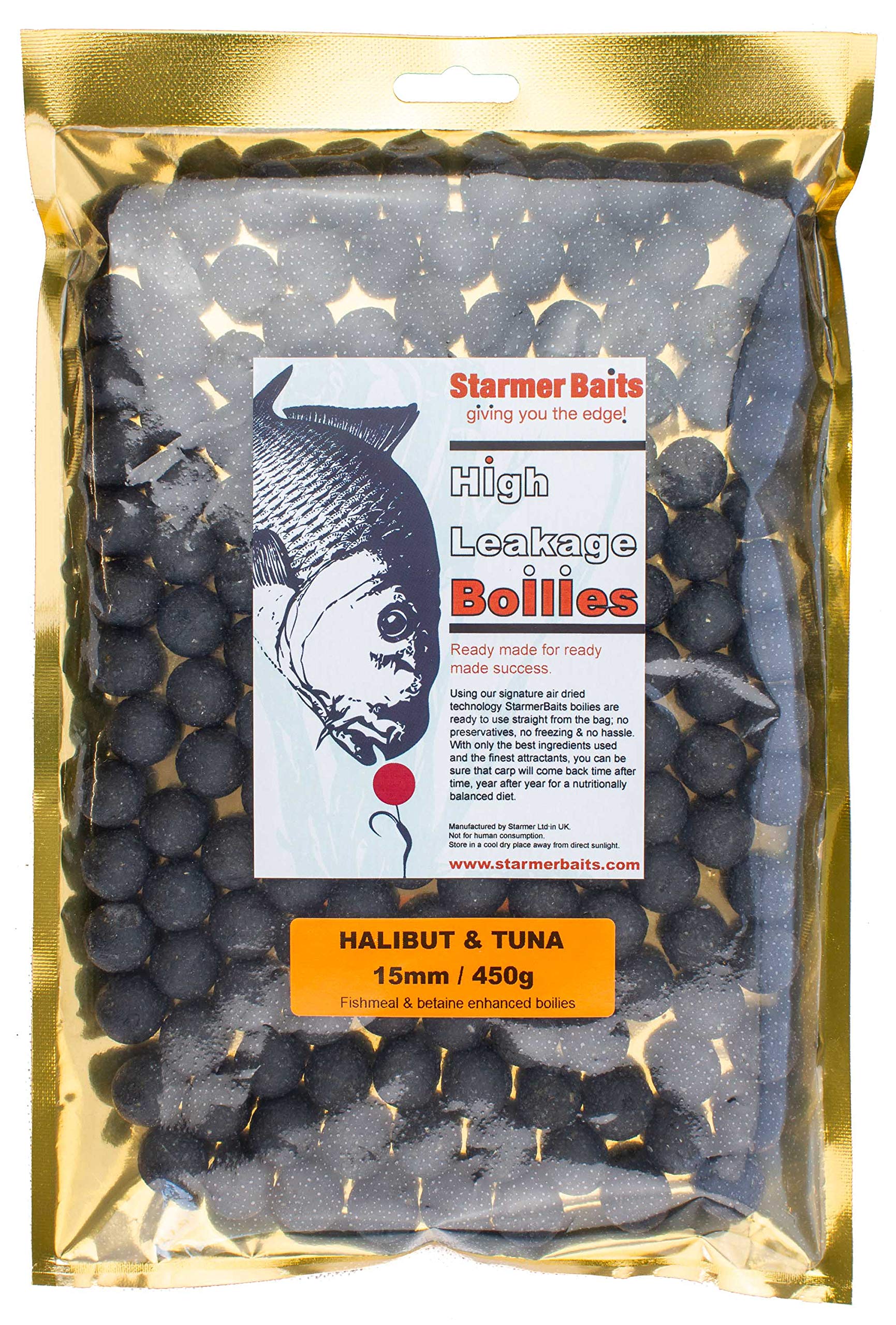 STARMER aquatic feed Halibut & tuna boilies / 15mm / 450g
